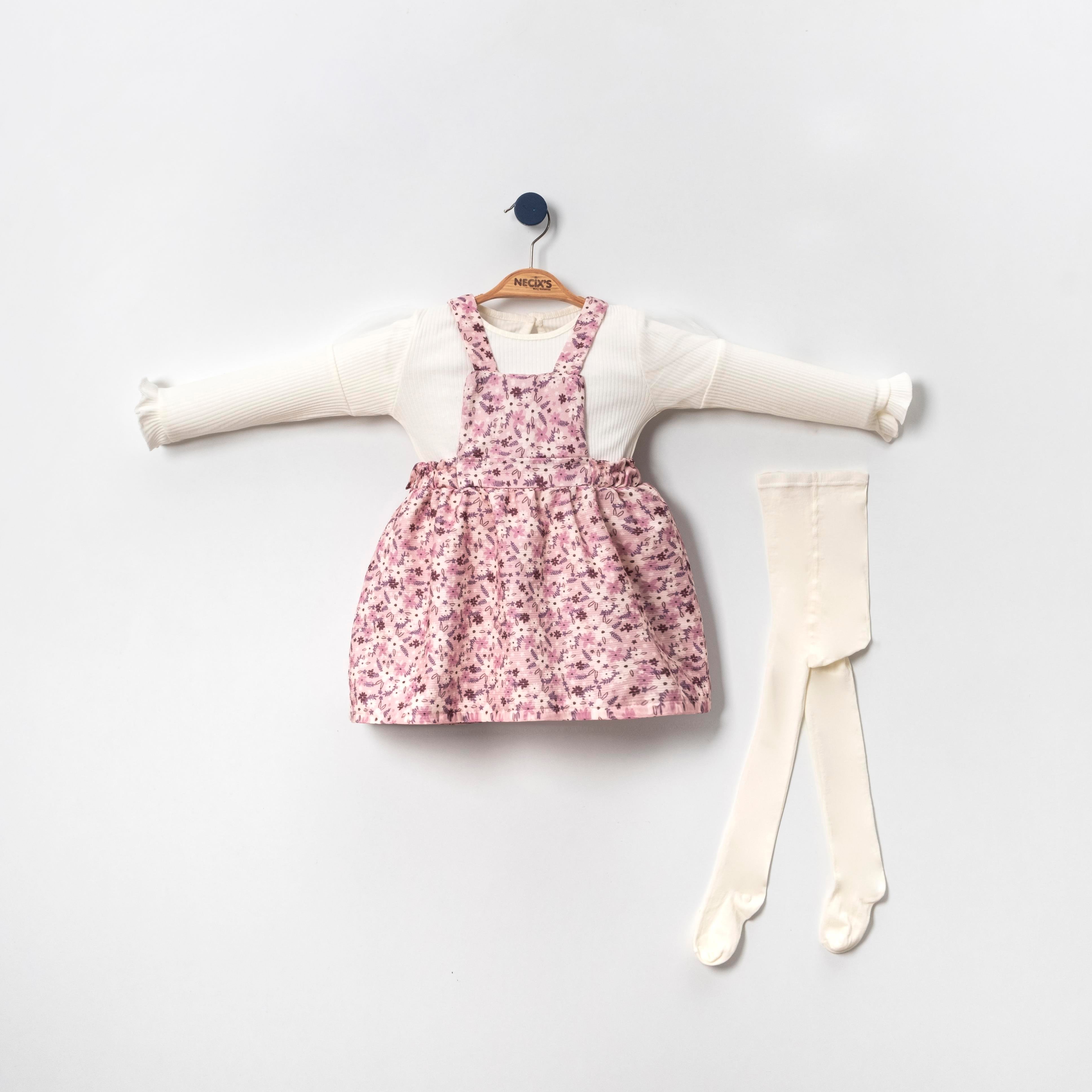 Necix's Salerno Kız Çocuk Salopetli İkili Takım