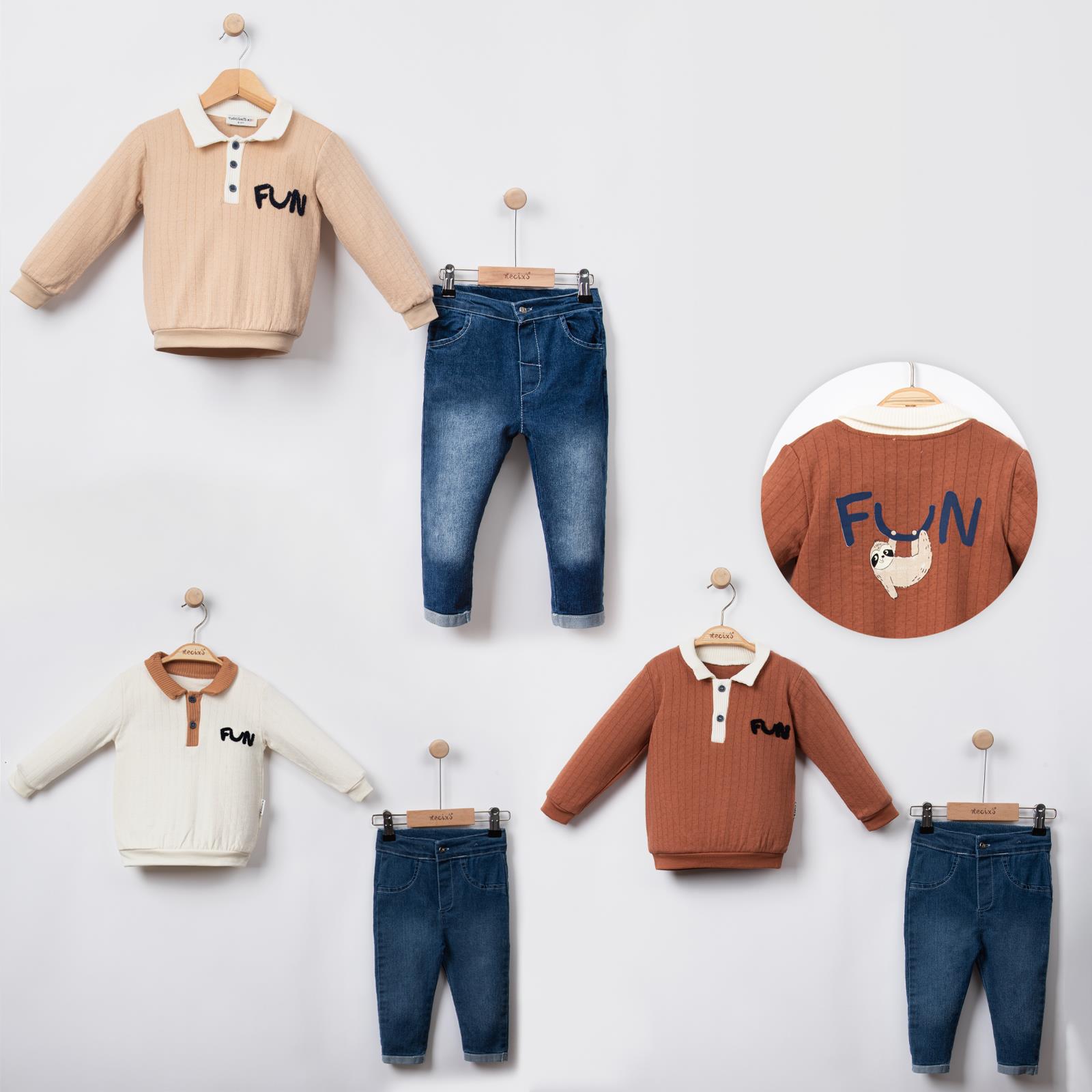 Necix's Santiago Erkek Bebek Polo Yakalı İkili Takım