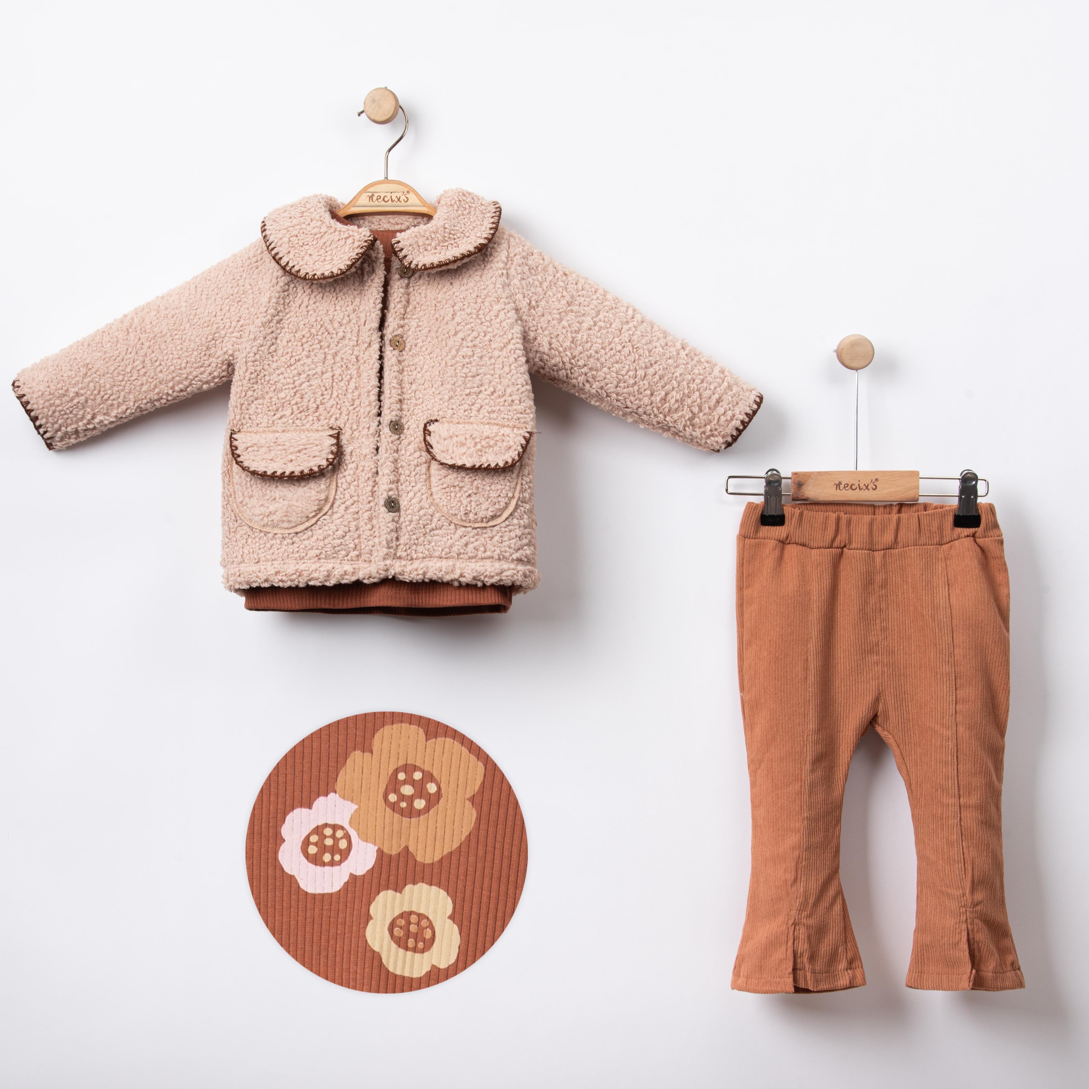 Necix's Santorini Kız Bebek Özgün Üçlü Takım