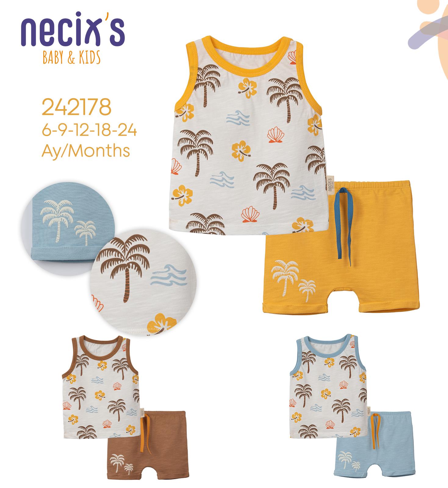 Necix's Şortlu Erkek Bebek İkili Takım