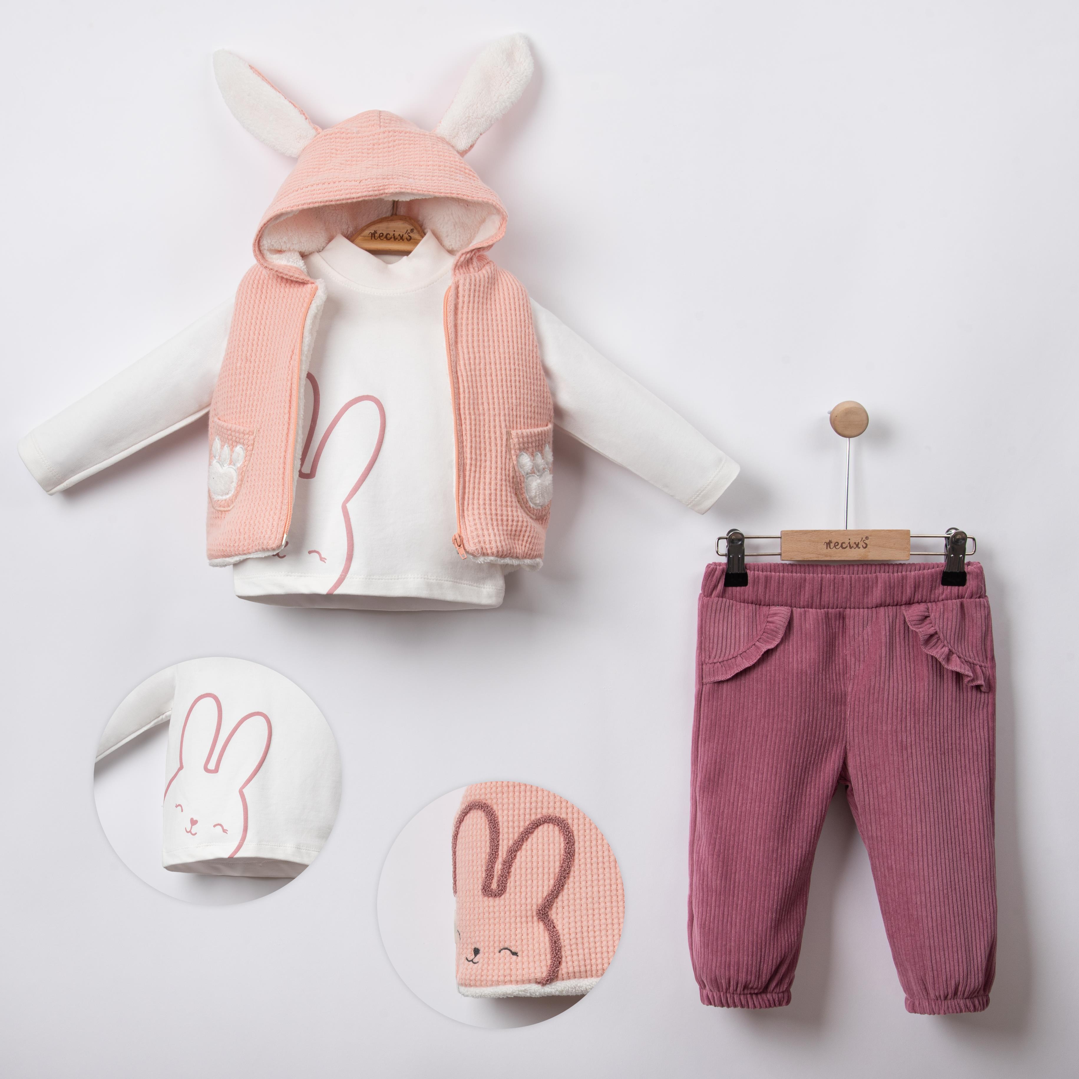 Necix's Sydney Kız Bebek Şişme Yelekli Üçlü Takım