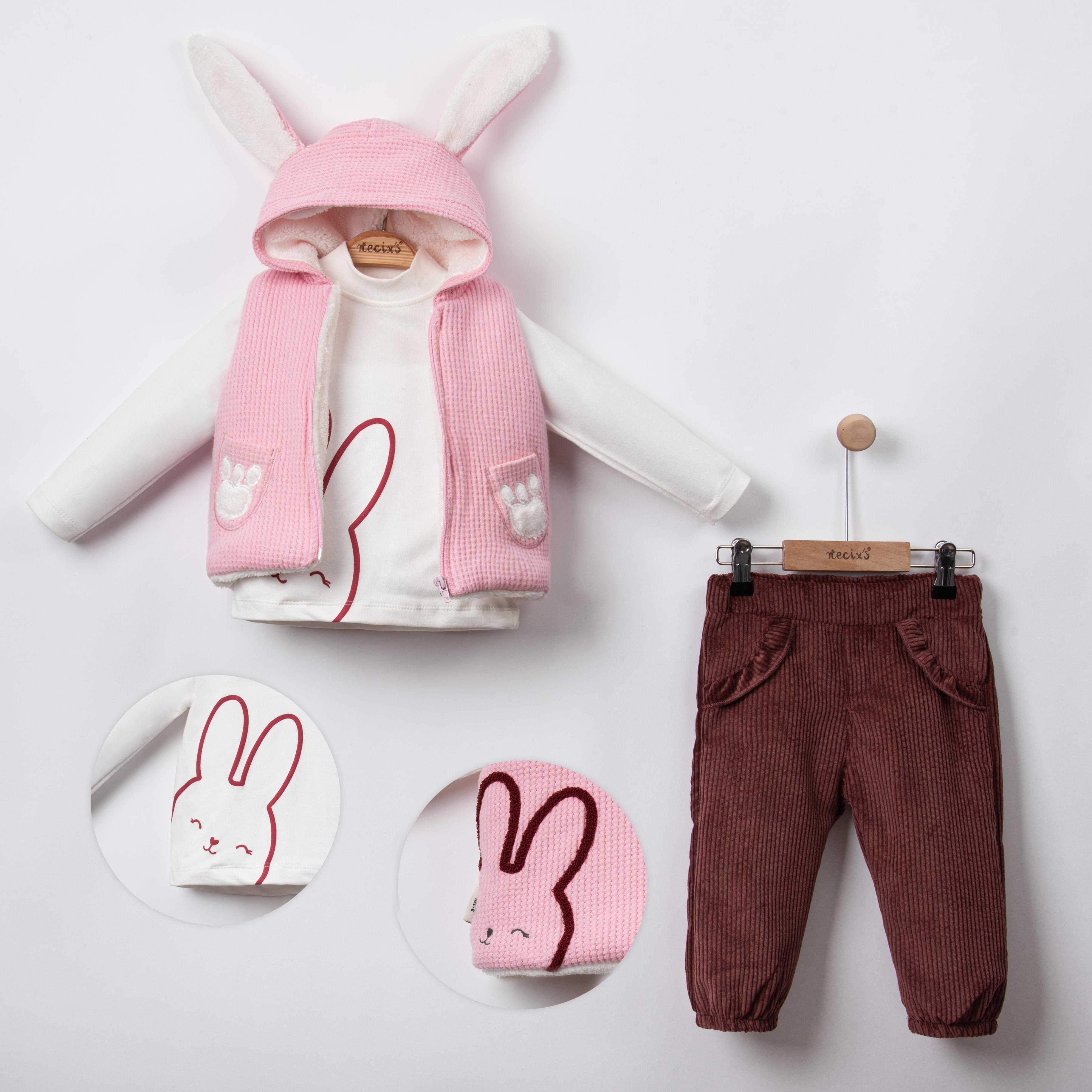 Necix's Sydney Kız Bebek Şişme Yelekli Üçlü Takım