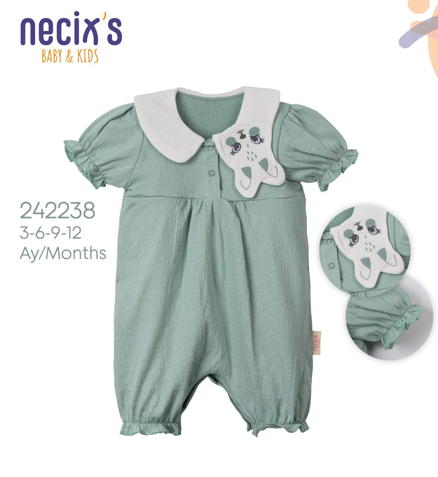 Necix's Tavşan Yakalı Kız Bebek Tulum