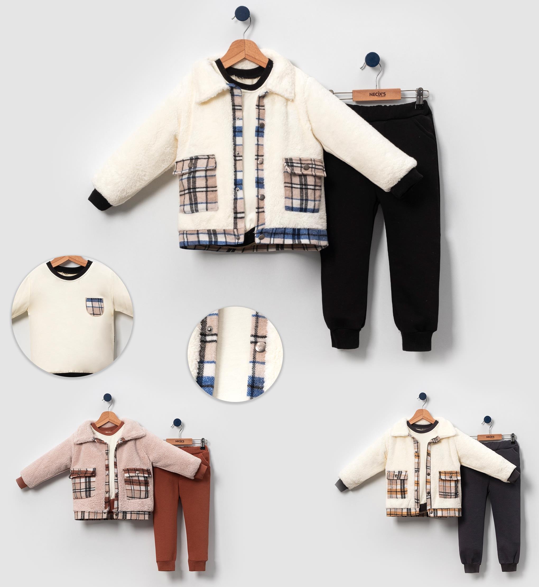 Necix's Valencia Erkek Bebek Özgün Üçlü Takım