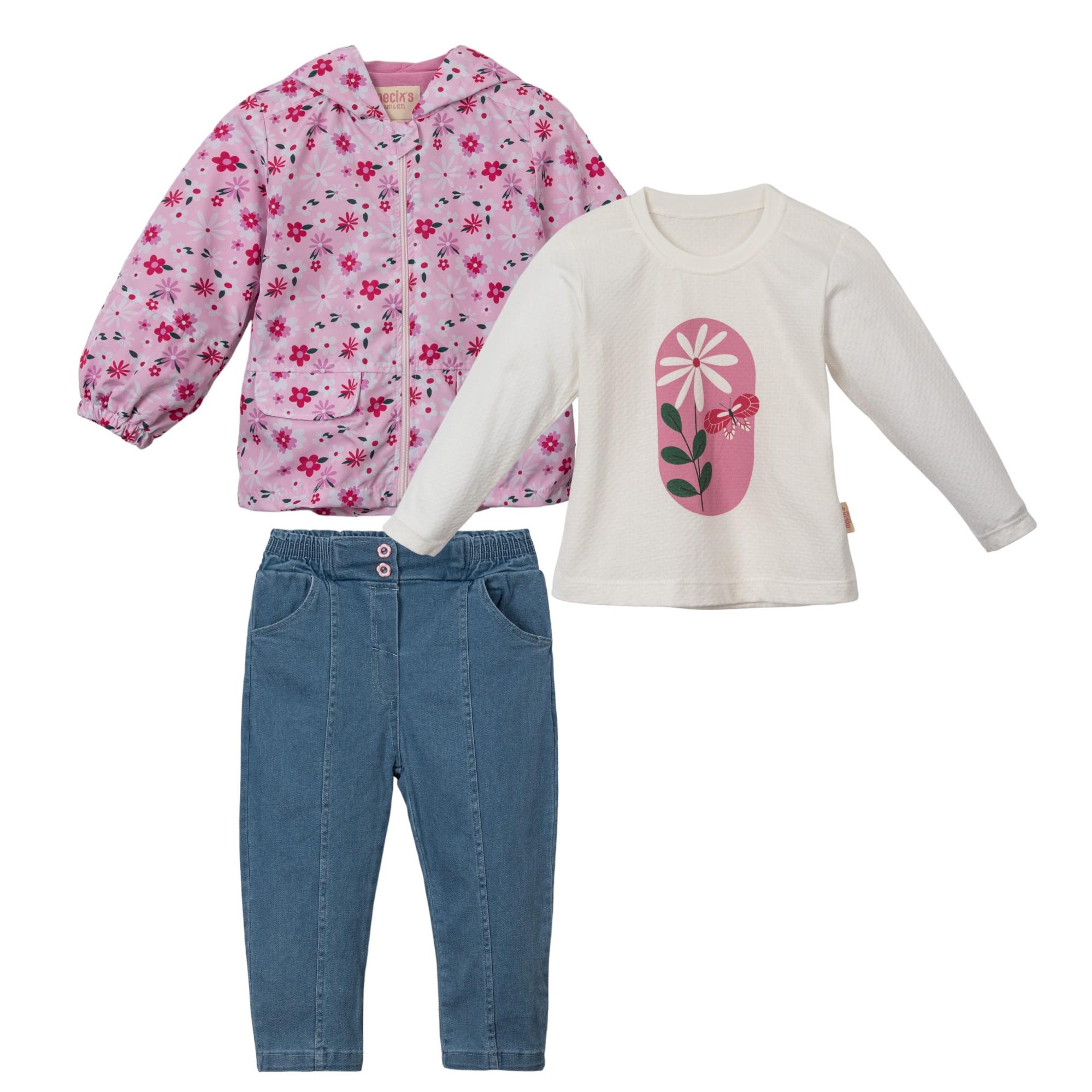 Necix's Valera Kız Çocuk Yağmurluklu Takım