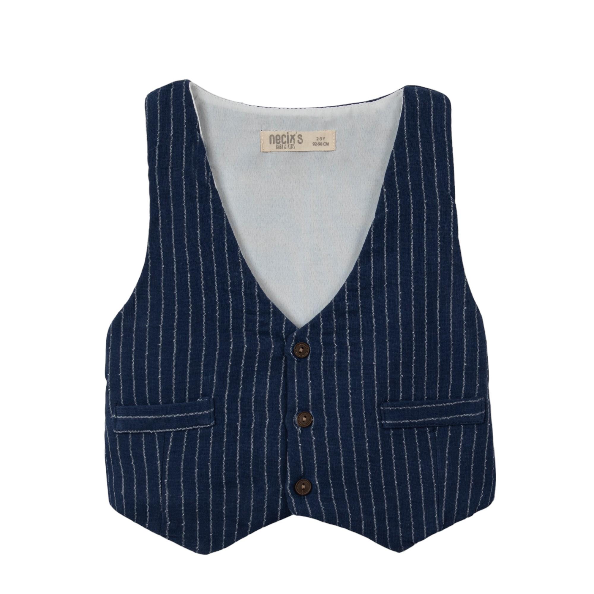 Necix's Yelekli Erkek Çocuk Üçlü Takım