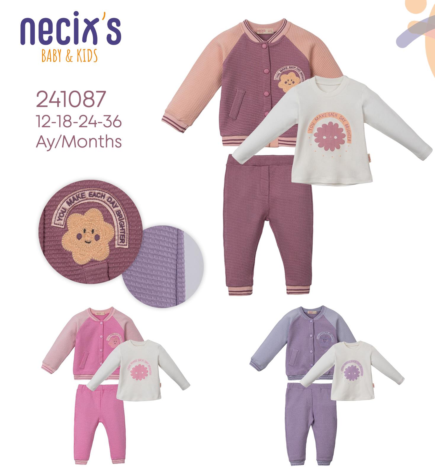 Necix's Yes Bay Kolej Erkek Bebek Üçlü Takım