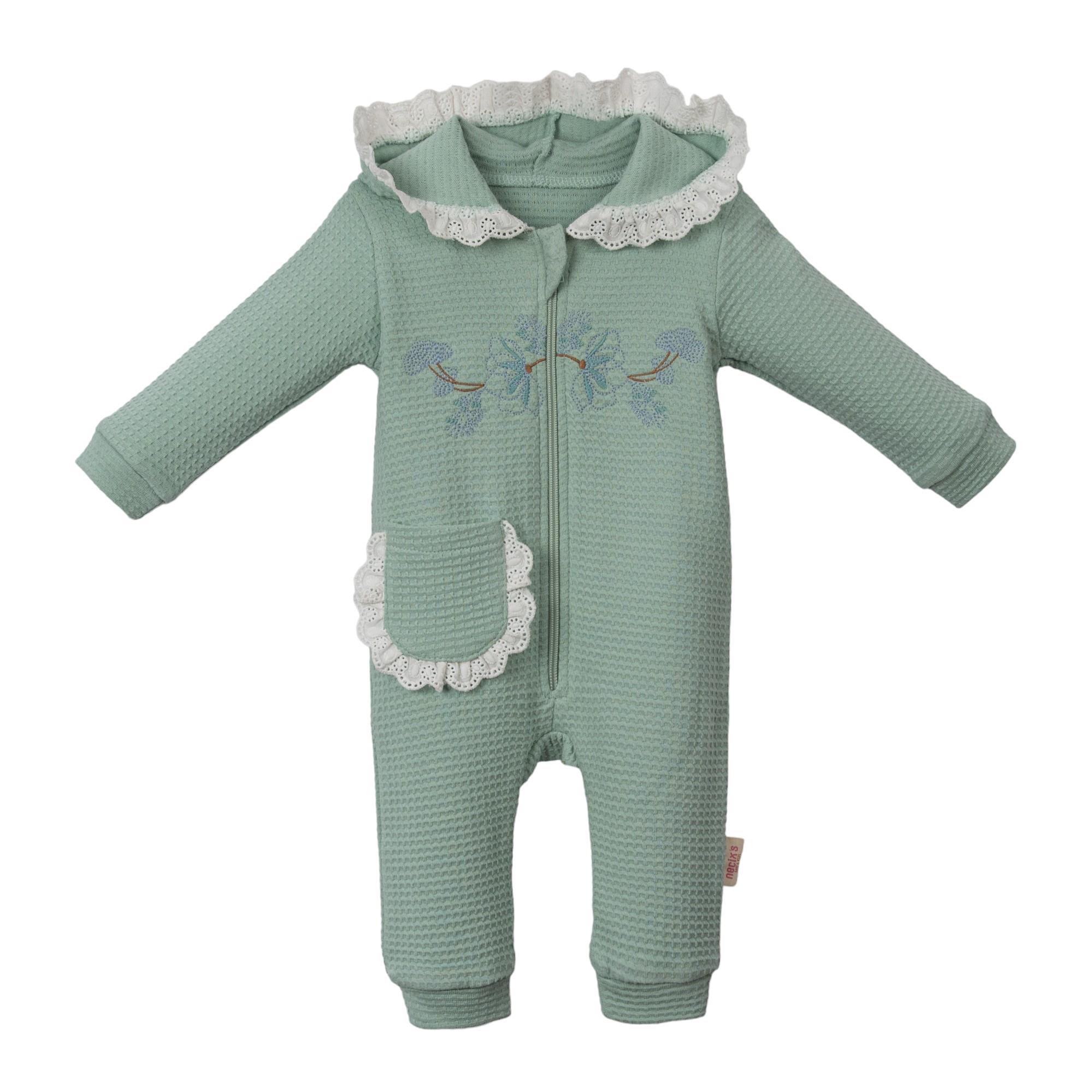 Necix's Yola Fermuarlı Kız Bebek Tulum