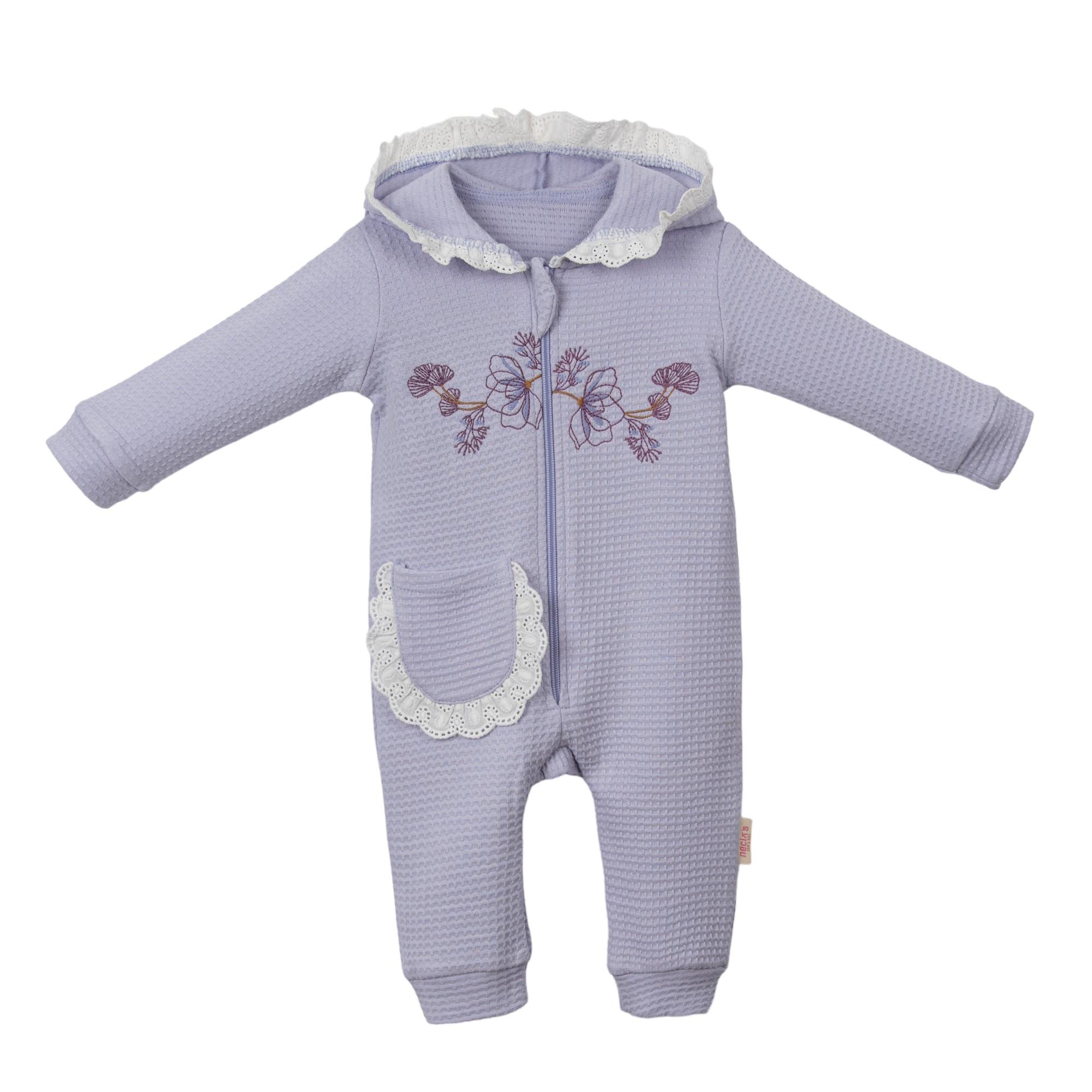 Necix's Yola Fermuarlı Kız Bebek Tulum