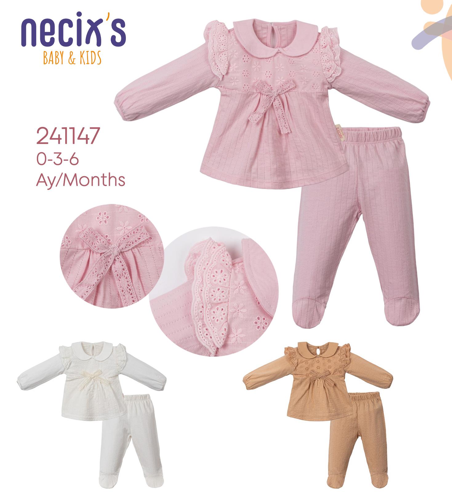 Necix's Yorkton Patikli Kız Bebek İkili Takım