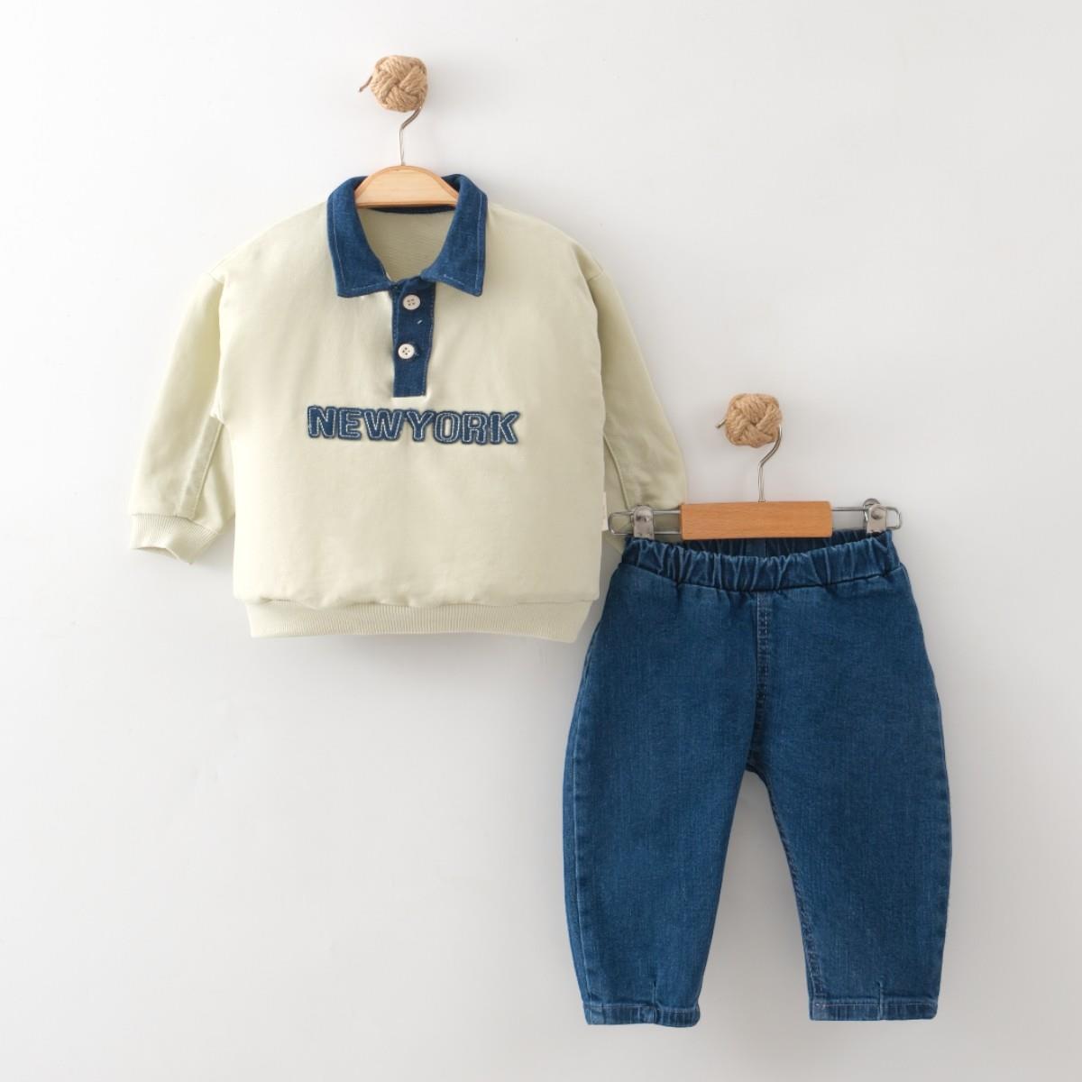 NEWYORK 2Lİ TAKIM ERKEK BEBEK 6-24 AY
