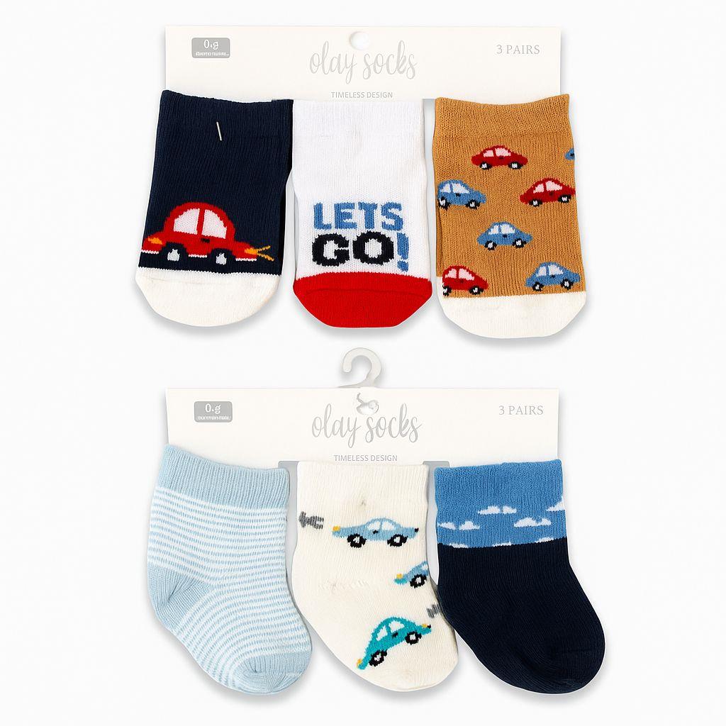 OLAY SOCKS ERKEK BEBE DESENLİ ÇORAP