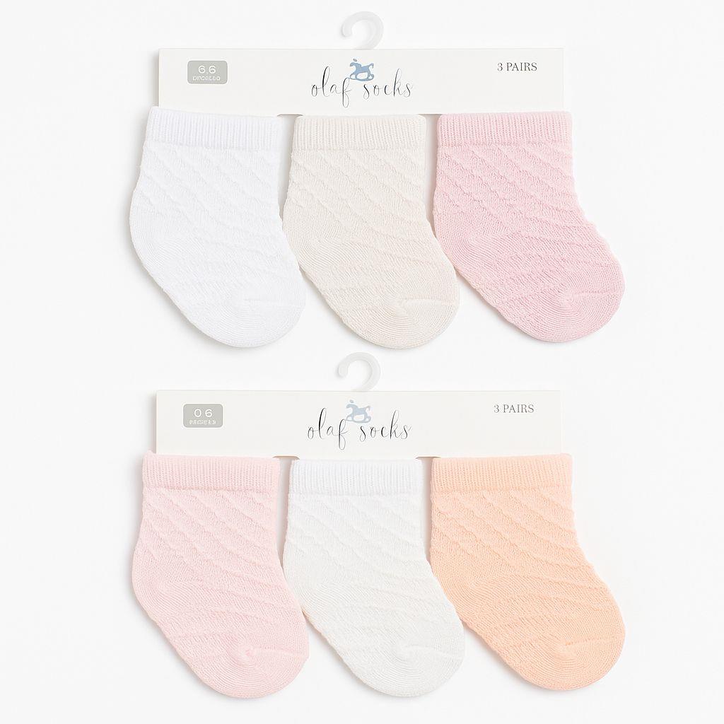 OLAY SOCKS KIZ BEBEK BAKLAVA DESENLİ ÇORAP