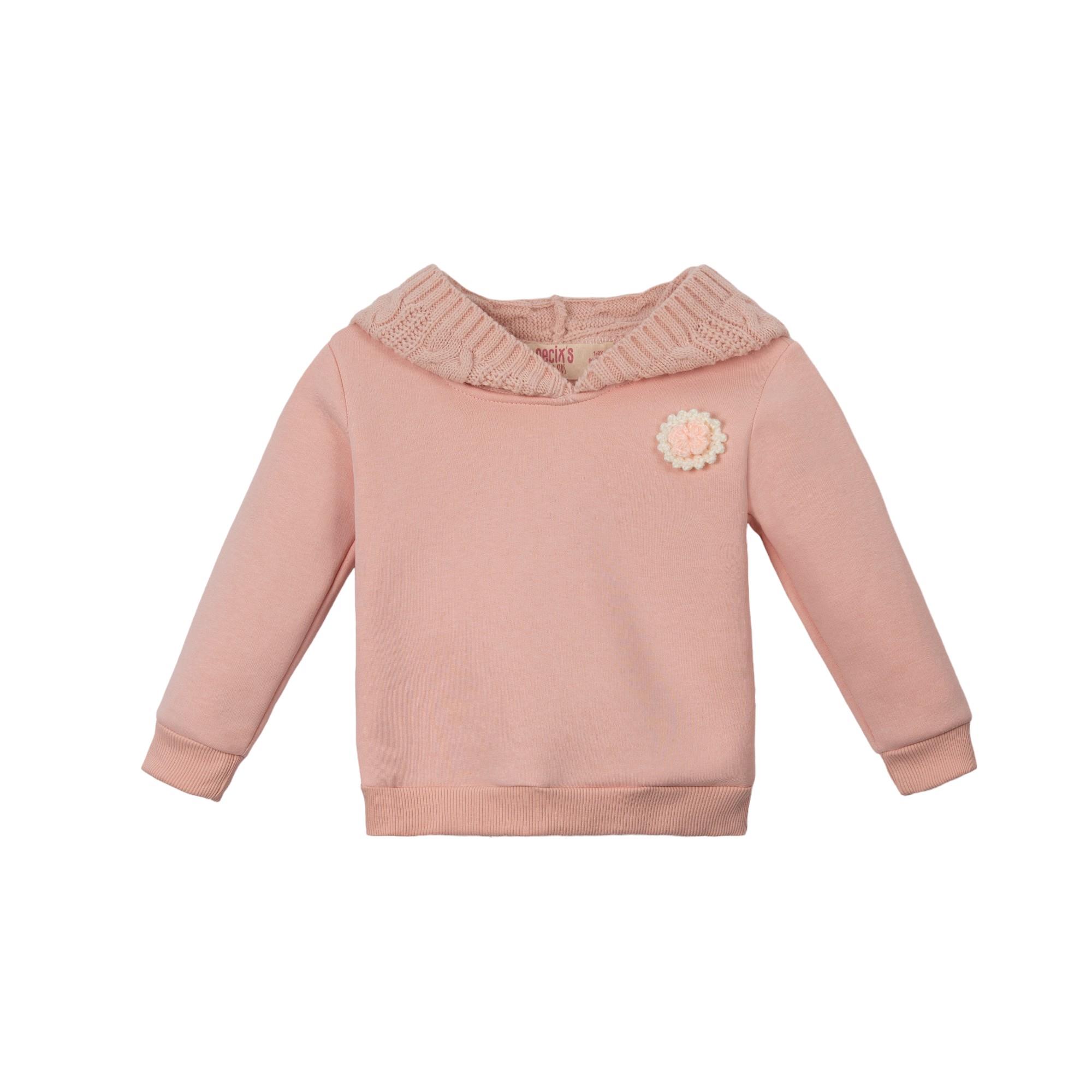 Örme Kapüşonlu Kız Çocuk İkili Takım