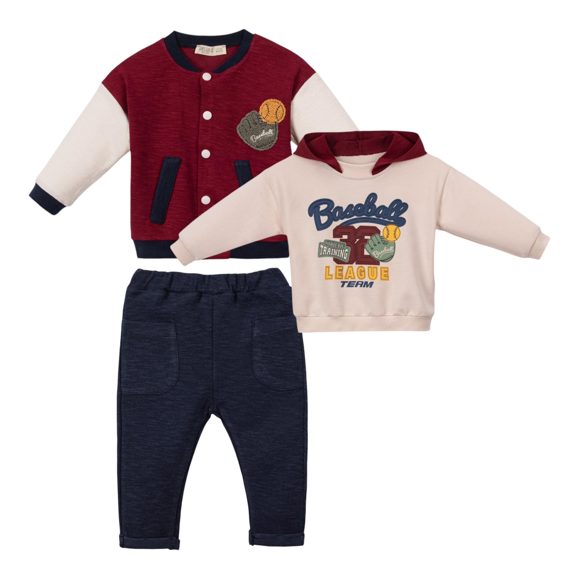 Ottowa Kolek Erkek Bebek Üçlü Takım