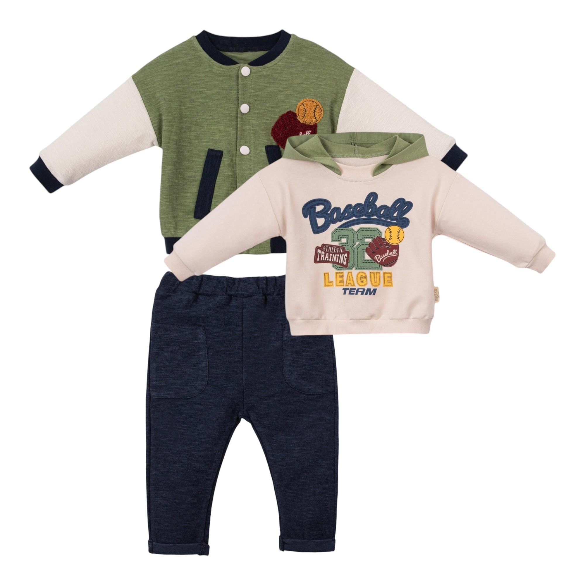 Ottowa Kolek Erkek Bebek Üçlü Takım