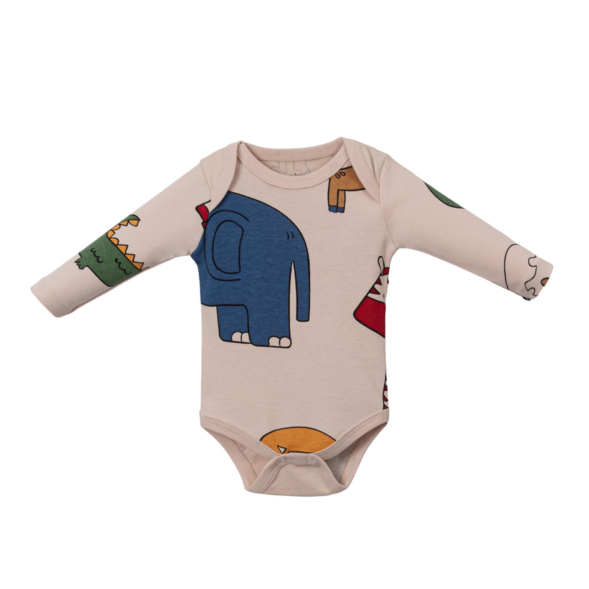 Painted Erkek Bebek Üçlü Body