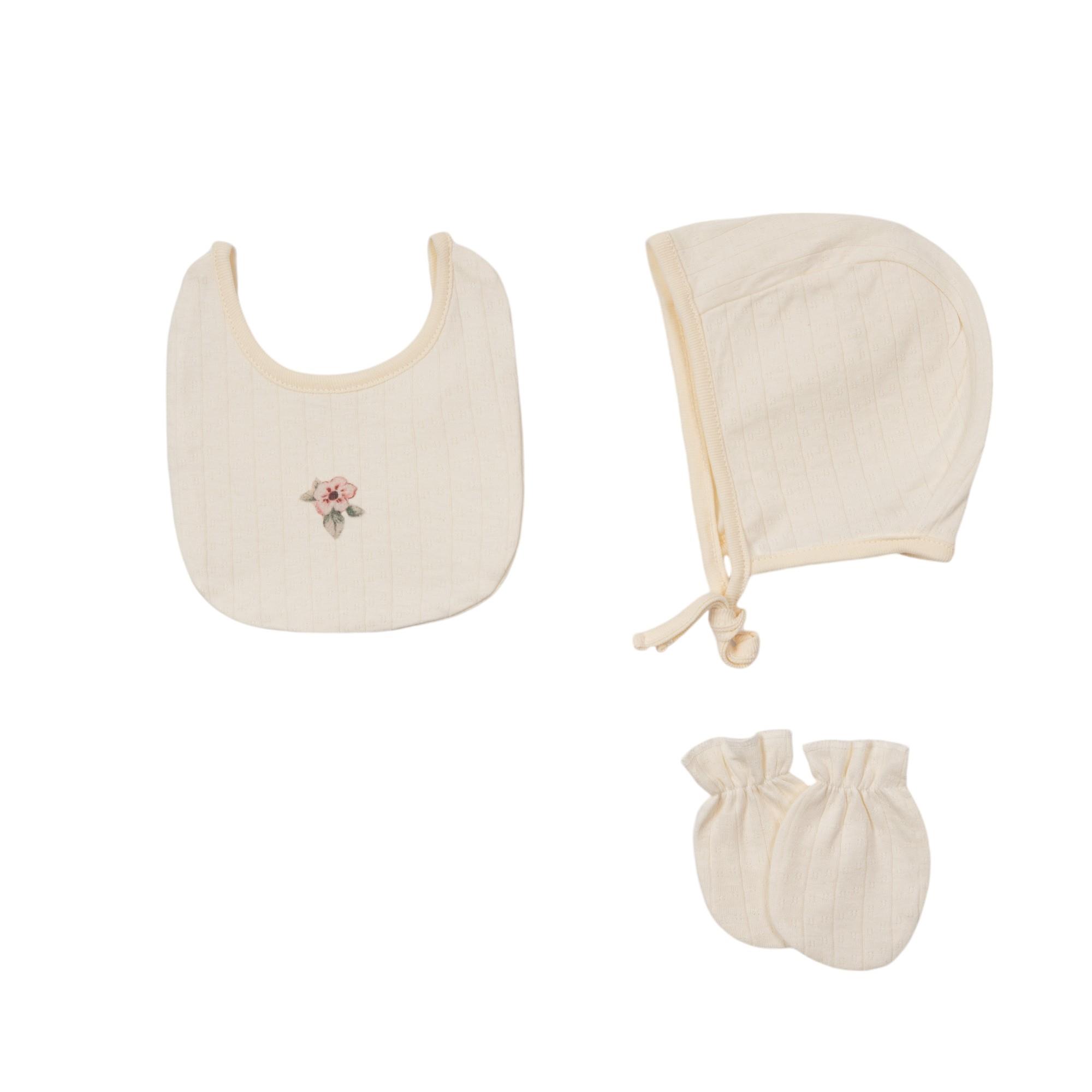 Panda Desenli Kız Bebek Hastane Çıkışı Beşli Set