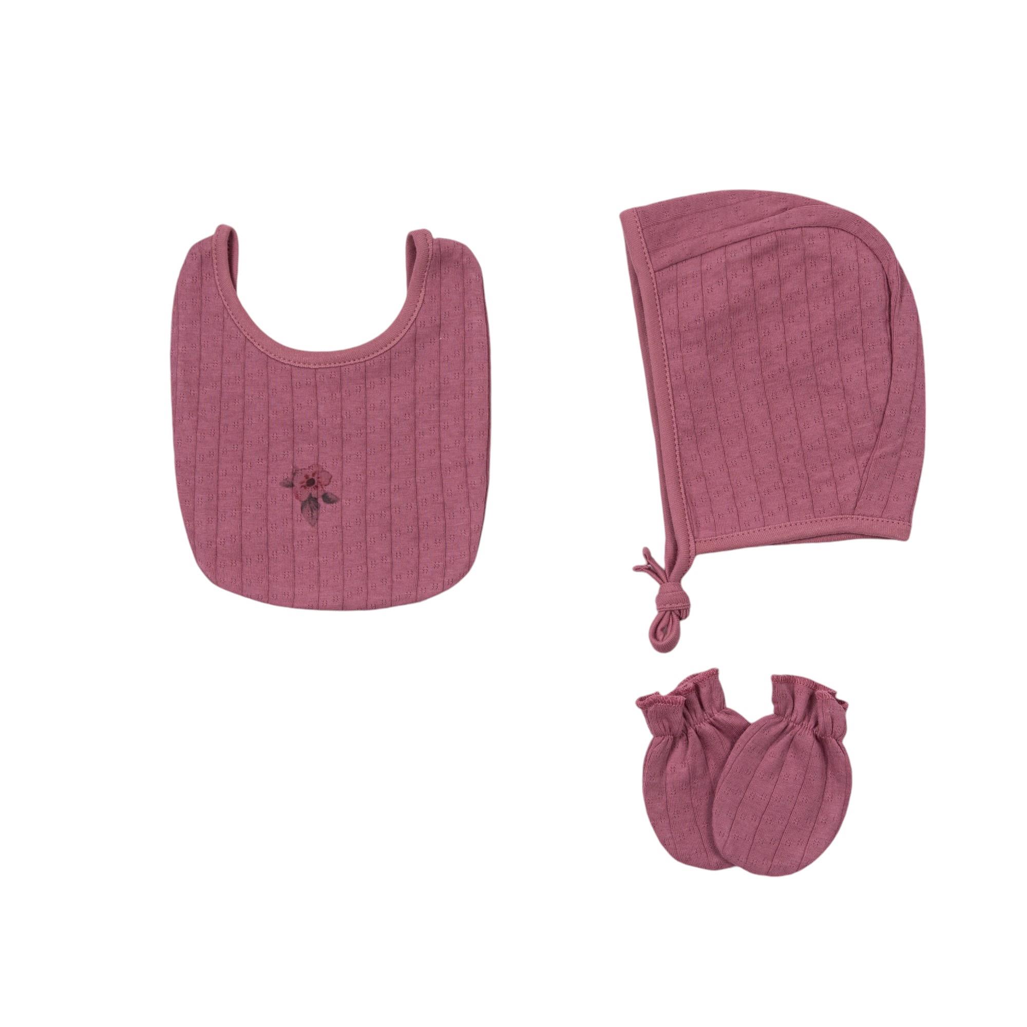 Panda Desenli Kız Bebek Hastane Çıkışı Beşli Set