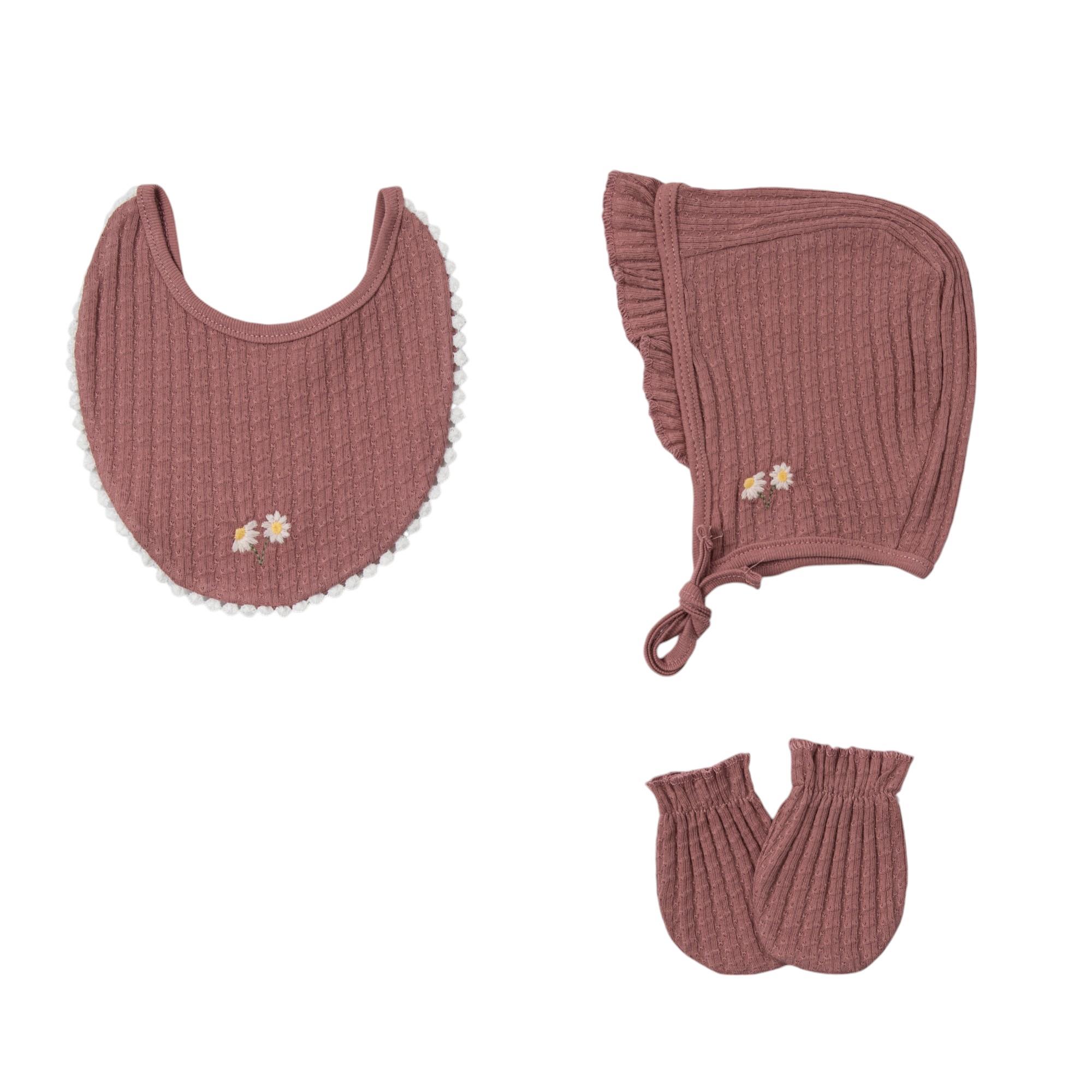 Papatya Kız Bebek Hastane Çıkışı Beşli Set