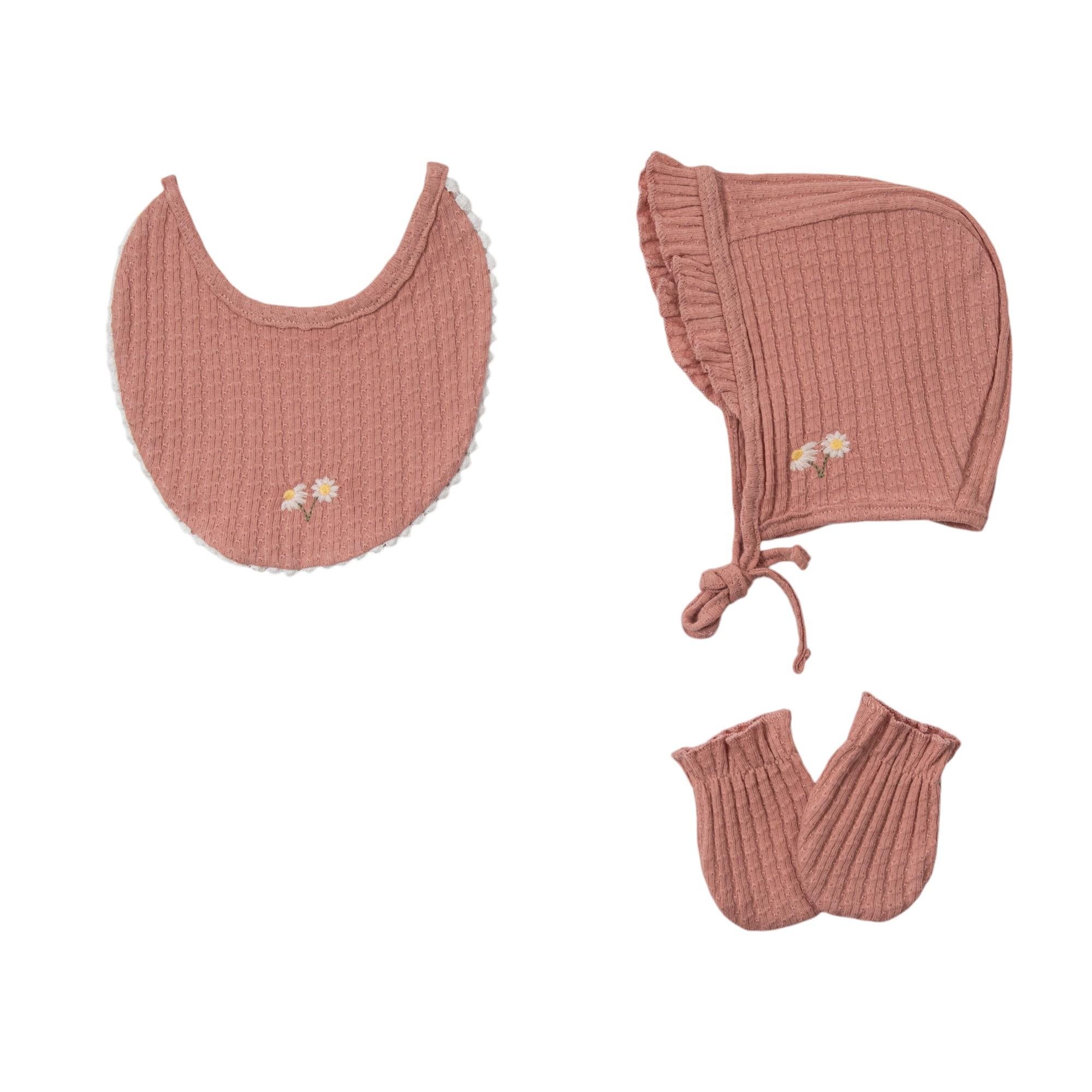 Papatya Kız Bebek Hastane Çıkışı Beşli Set