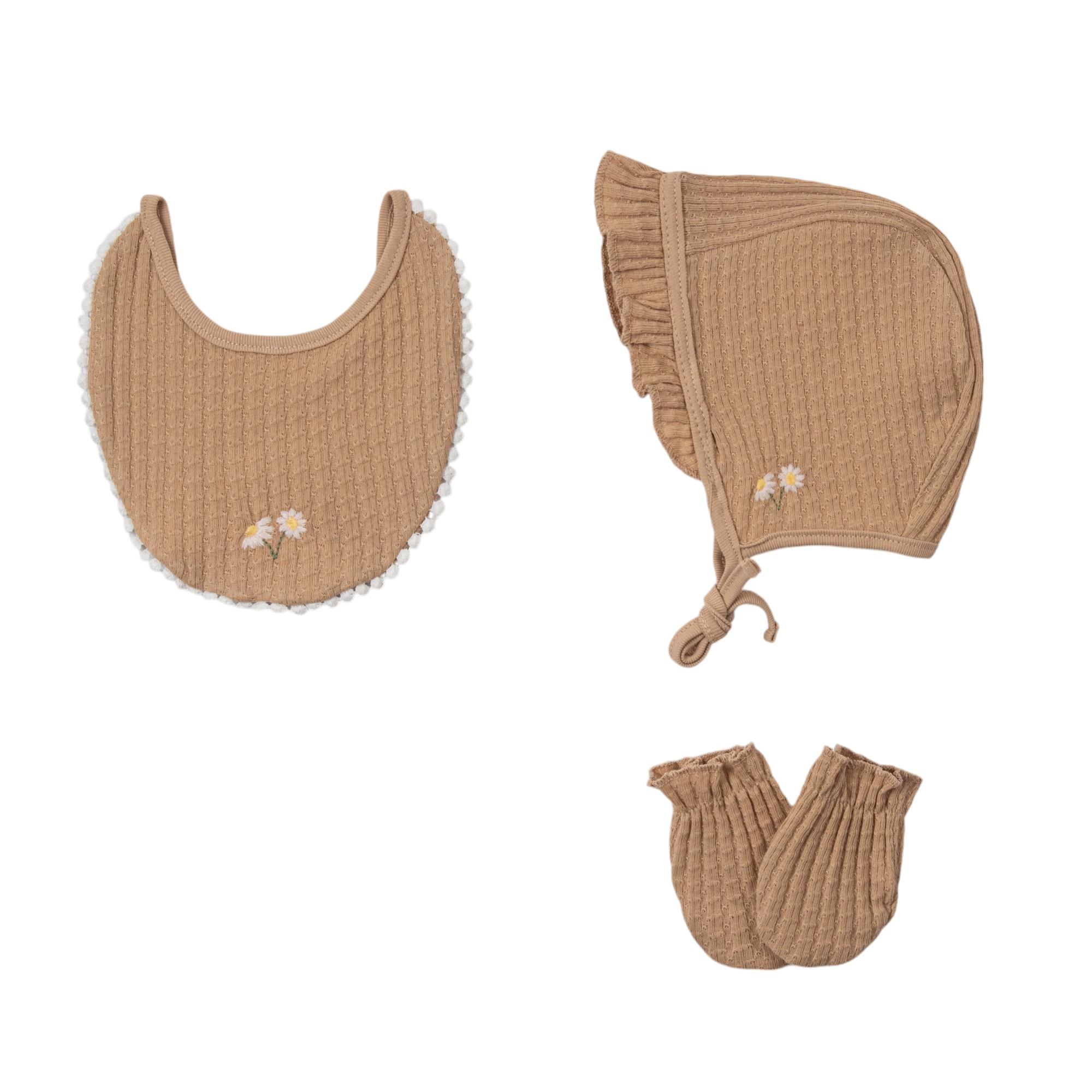 Papatya Kız Bebek Hastane Çıkışı Beşli Set