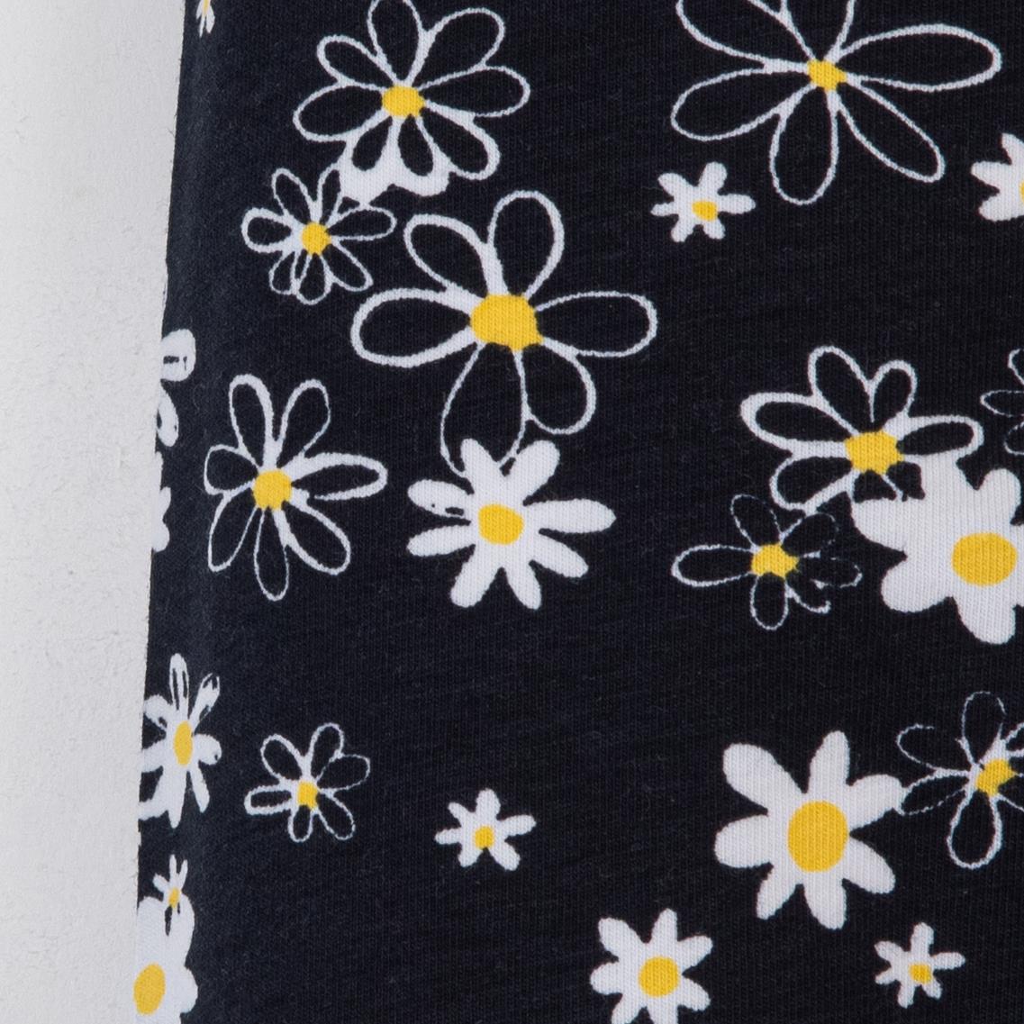 Papatya Temalı İkili Kız Bebek Tayt