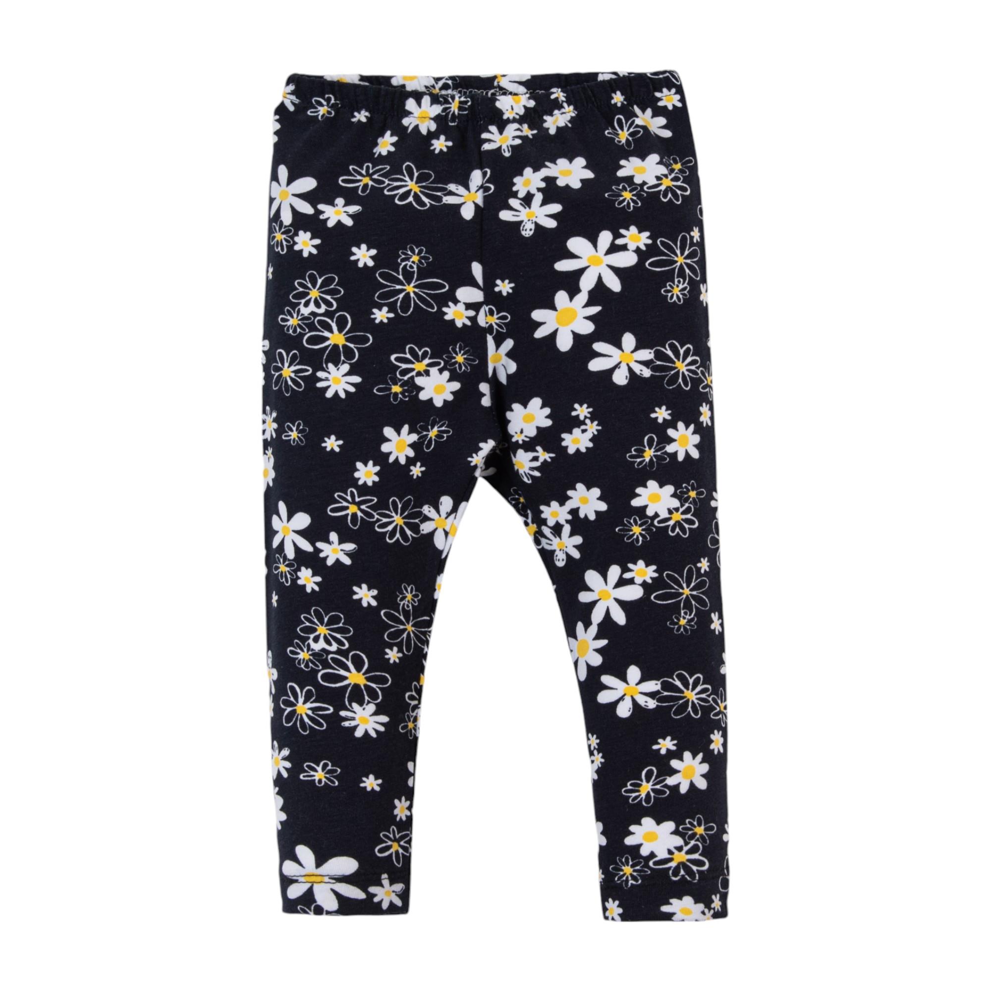 Papatya Temalı İkili Kız Bebek Tayt