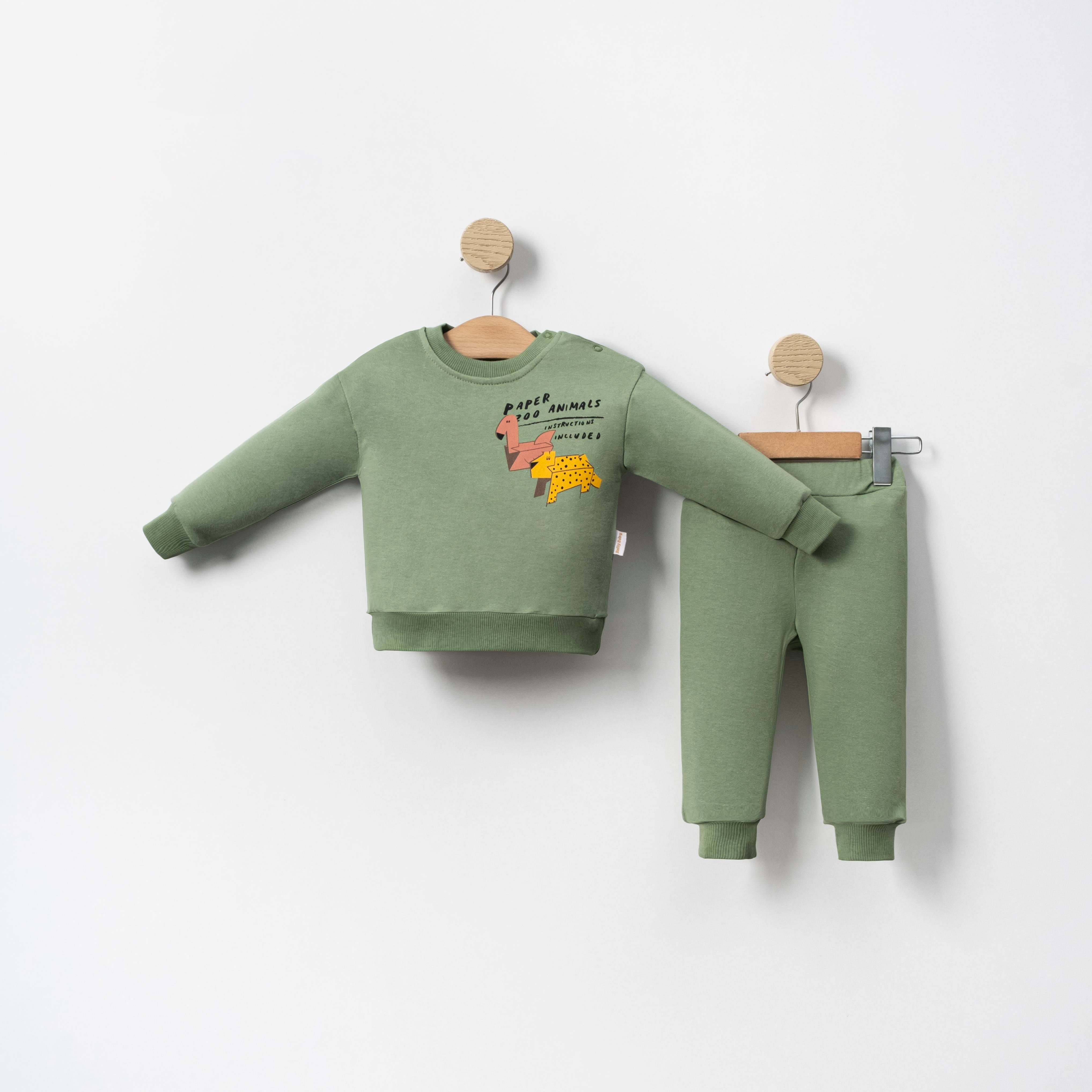 Paper Animals Erkek Bebek İkili Takım