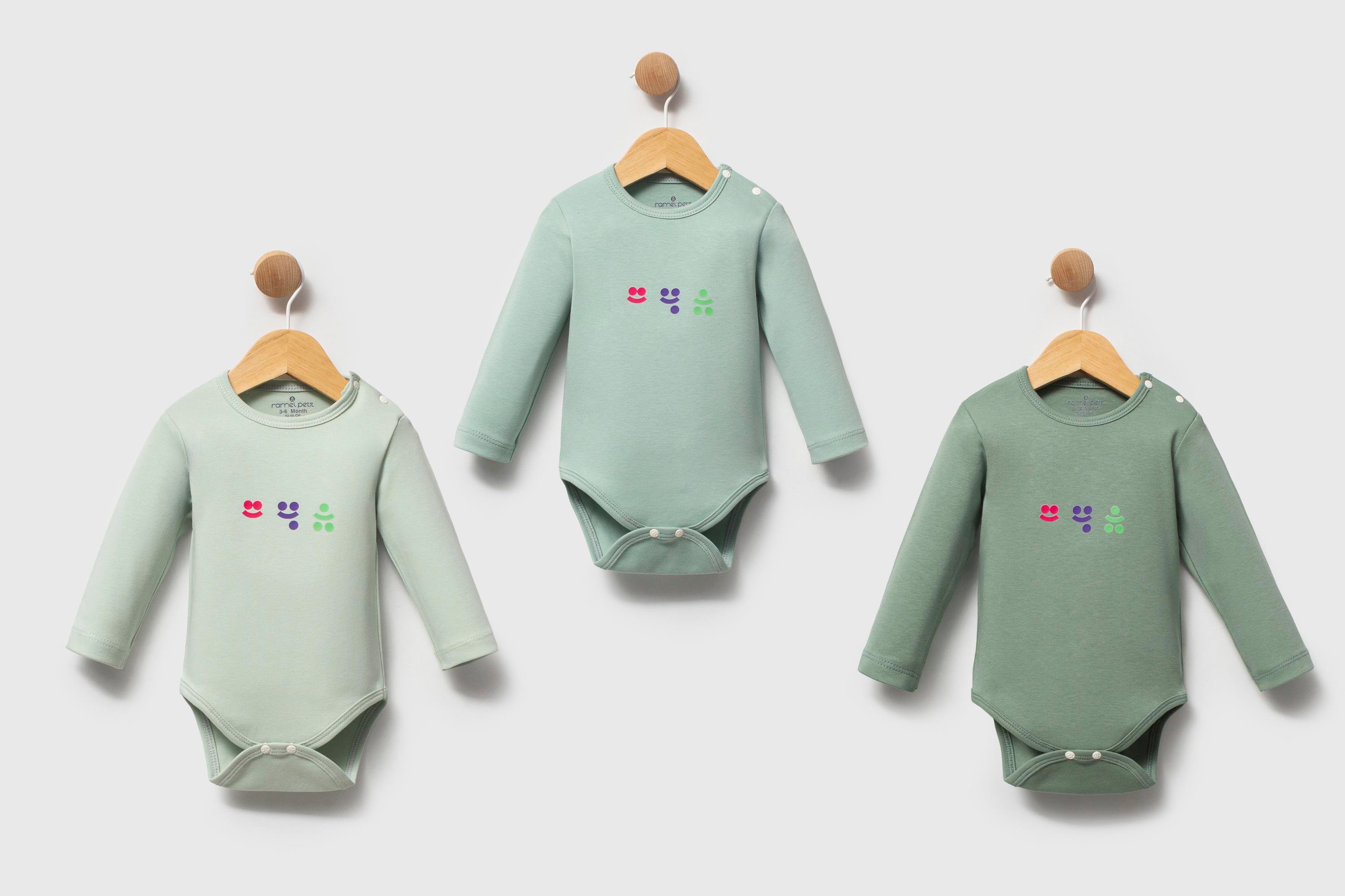 RAMEL KİDS GÜLEN EMOJİ BAKILI ERKEK UZUN KOL BADİ