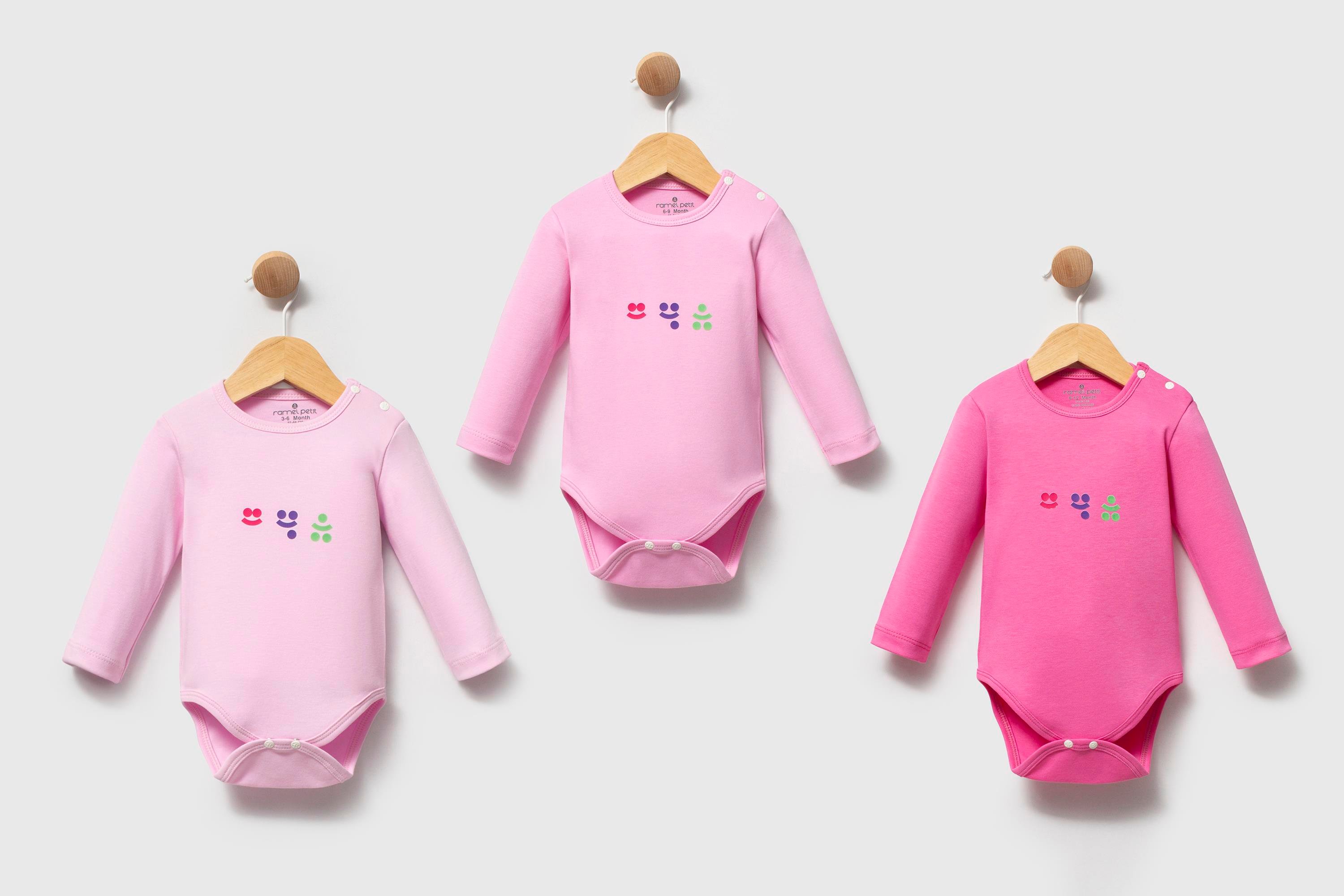 RAMEL KİDS GÜLEN EMOJİ BAKILI KIZ UZUN KOL BADİ