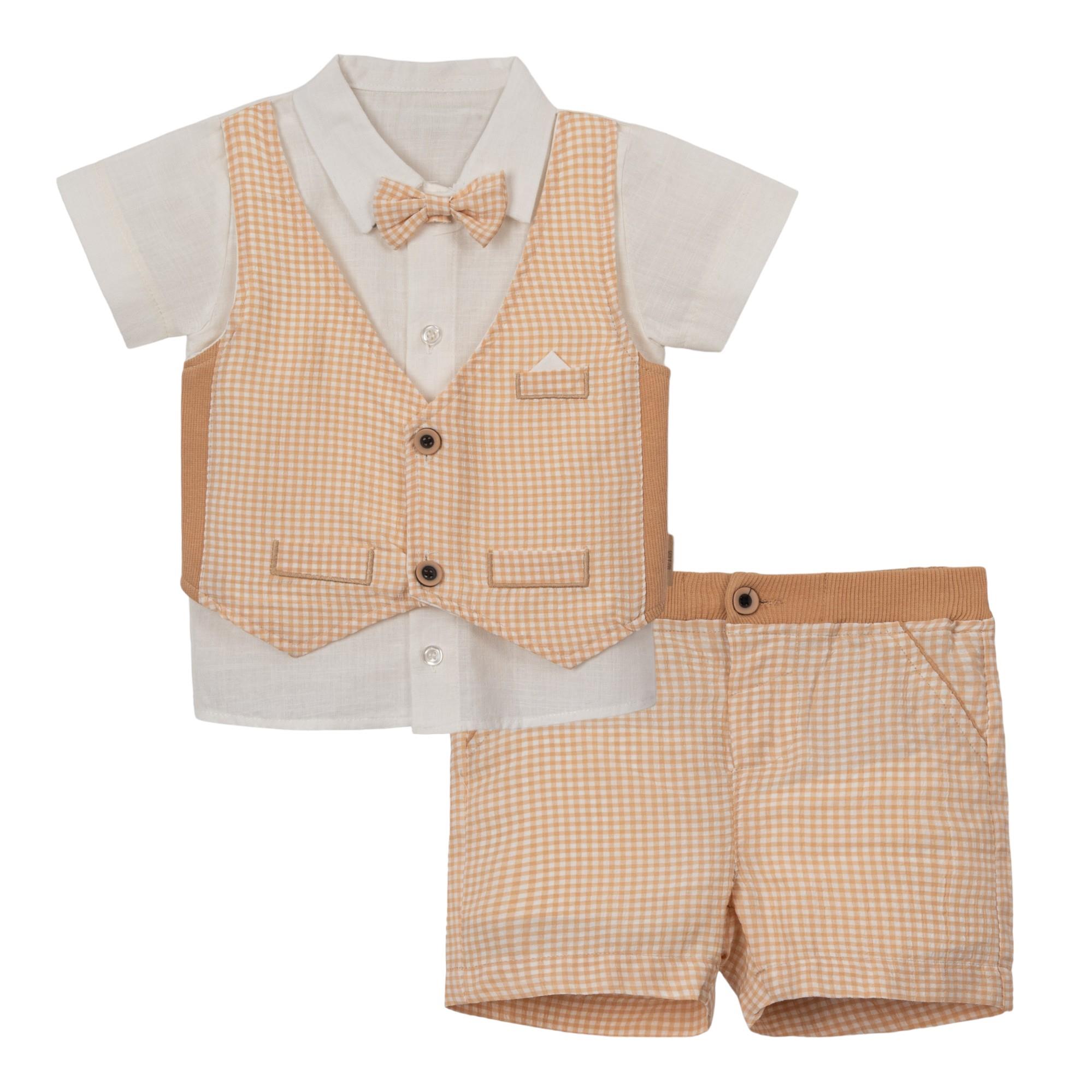 Reva Yelekli Erkek Bebek İkili Takım