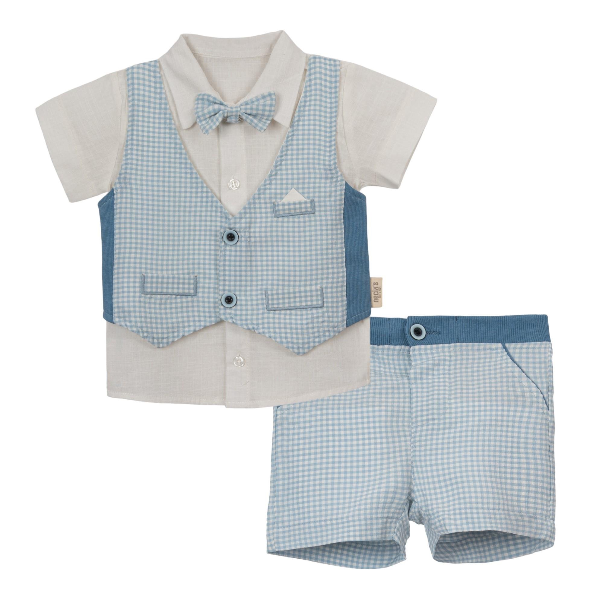 Reva Yelekli Erkek Bebek İkili Takım