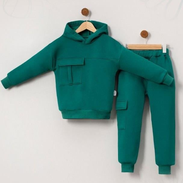 Robalı Sweatshirt Erkek Çocuk İkili Takım