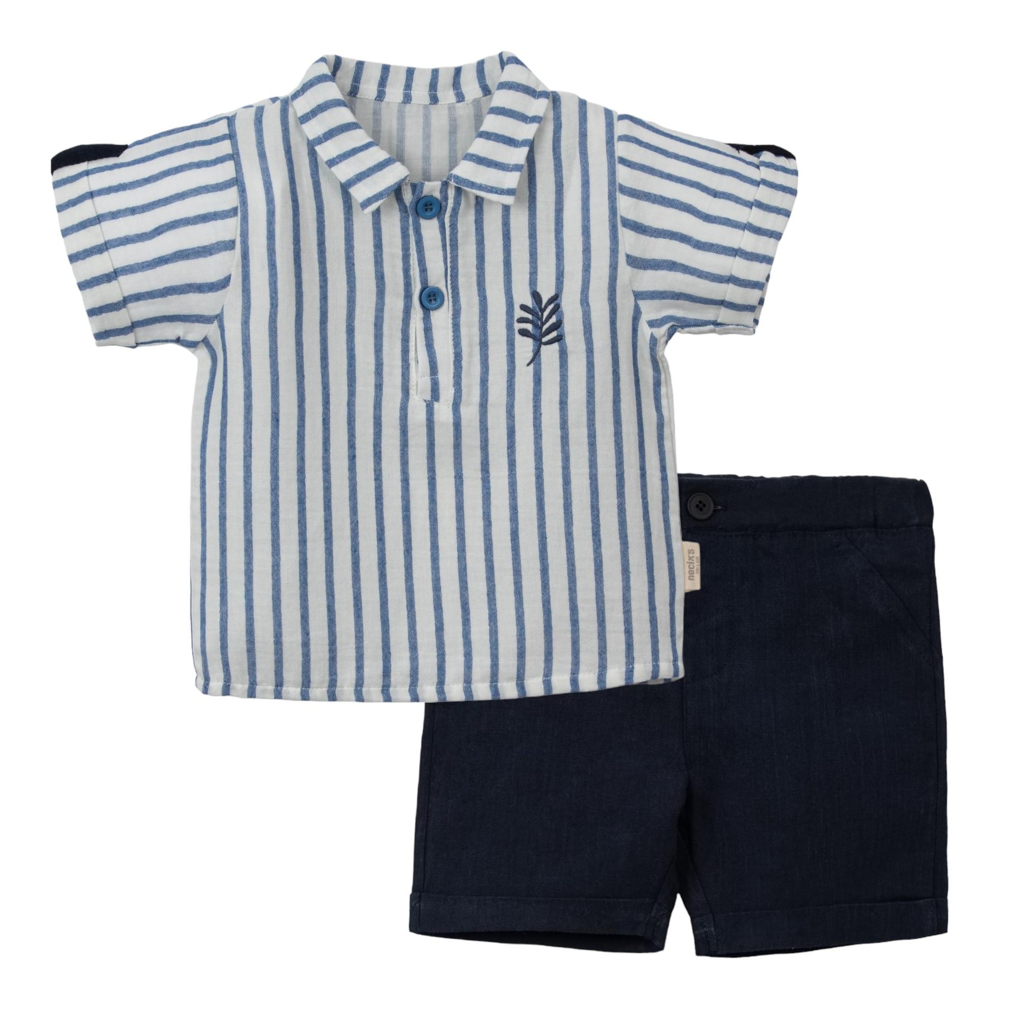 Romanya Gömlekli Erkek Bebek İkili Takım