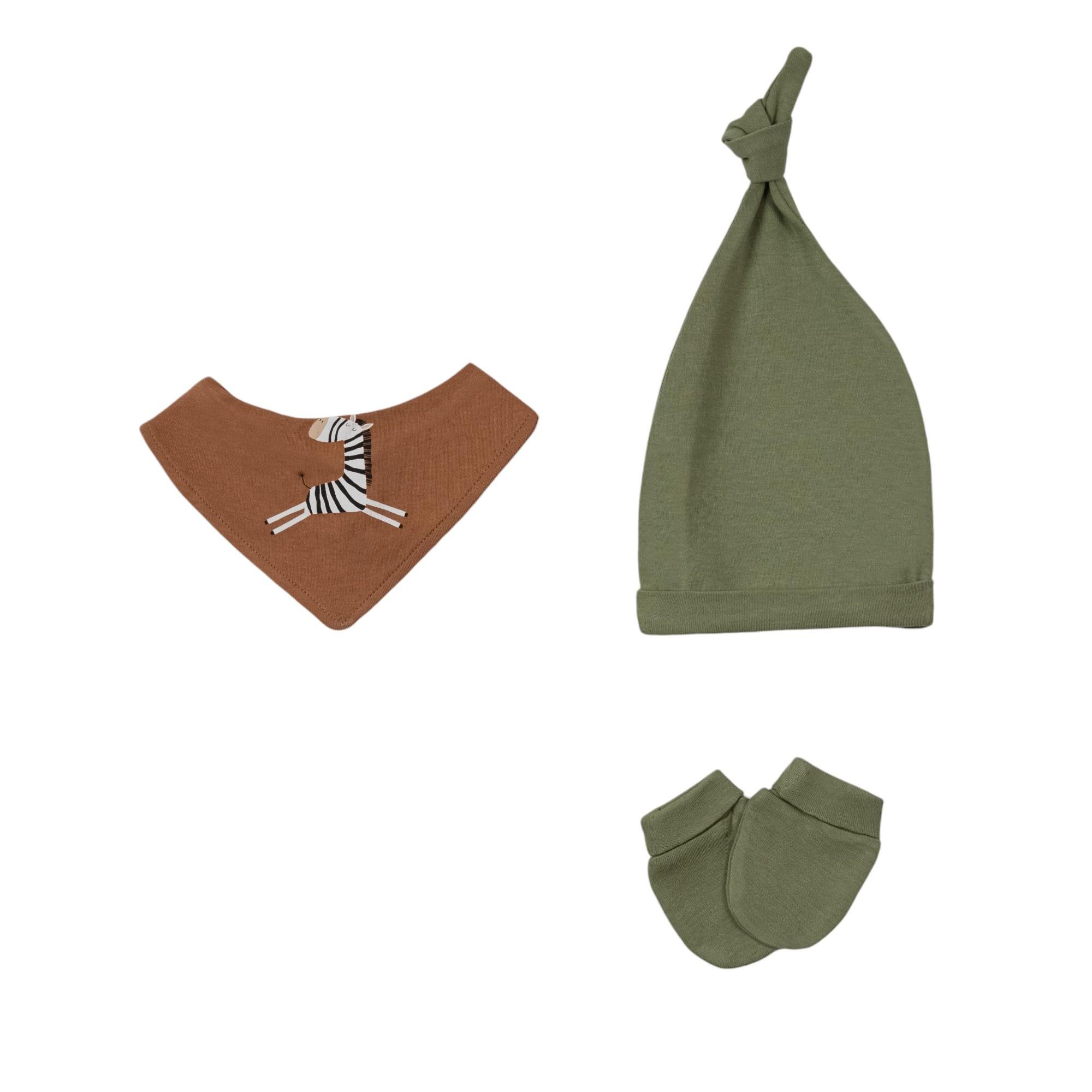 Safari Erkek Bebek Hastane Çıkışı Beşli Set