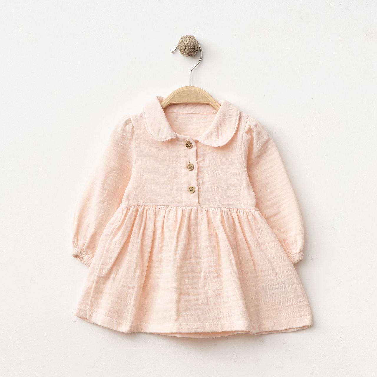 SD BABY BEBE YAKALI MÜSLİN ELBİSE