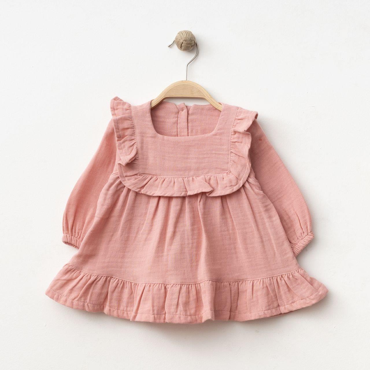 SD BABY FIRFIRLI MUSLİN ELBİSE 6-24 AY