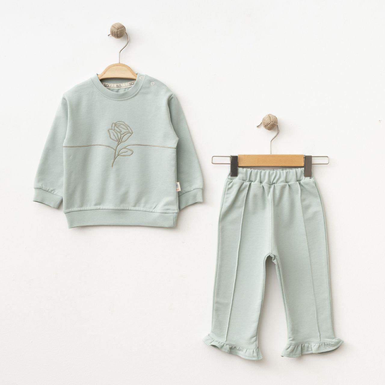 SD BABY GÜL NAKIŞLI 2 Lİ TAKIM 6-24 AY