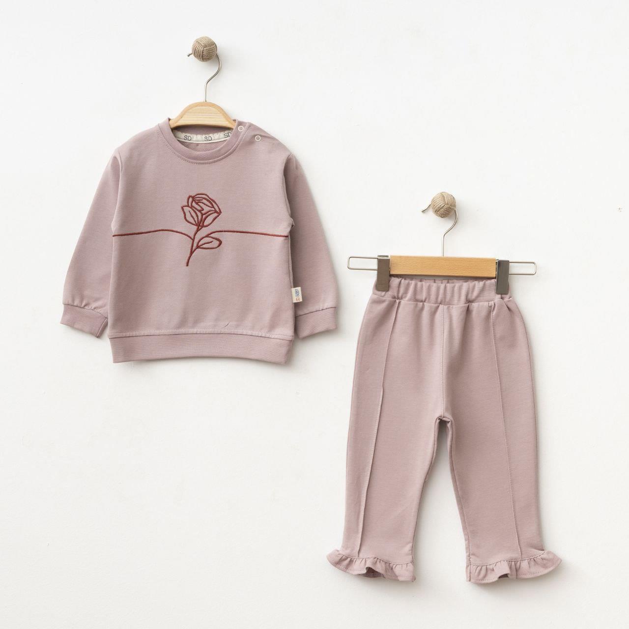 SD BABY GÜL NAKIŞLI 2 Lİ TAKIM 6-24 AY