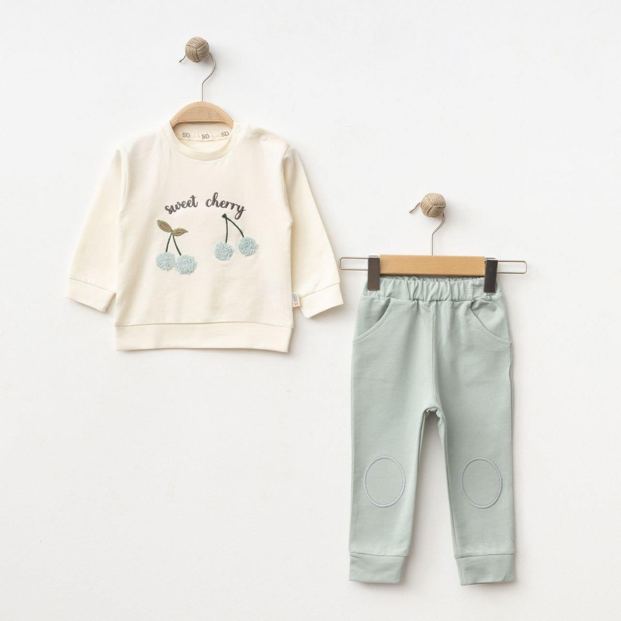 SD BABY KİRAZ NAKIŞLI 2 Lİ TAKIM 6-24 AY