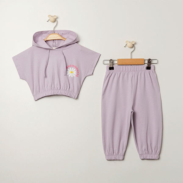 ŞİNDAX KIZ ÇOCUK PAPATYA BASKILI TAKIM 2-5 Y