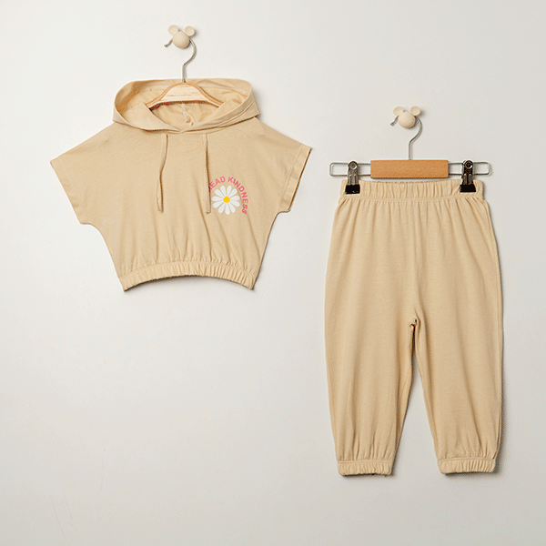 ŞİNDAX KIZ ÇOCUK PAPATYA BASKILI TAKIM 2-5 Y