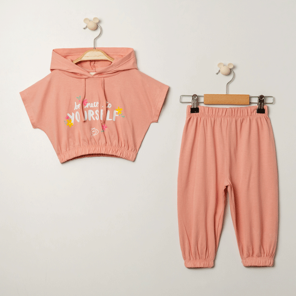 ŞİNDAX KIZ ÇOCUK YAZI BASKILI TAKIM 2-5 Y