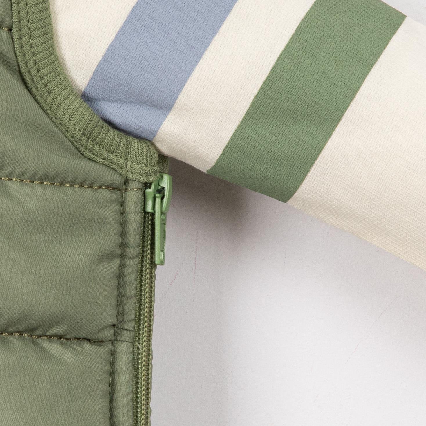 Şişme Yelekli Erkek Bebek Üçlü Takım