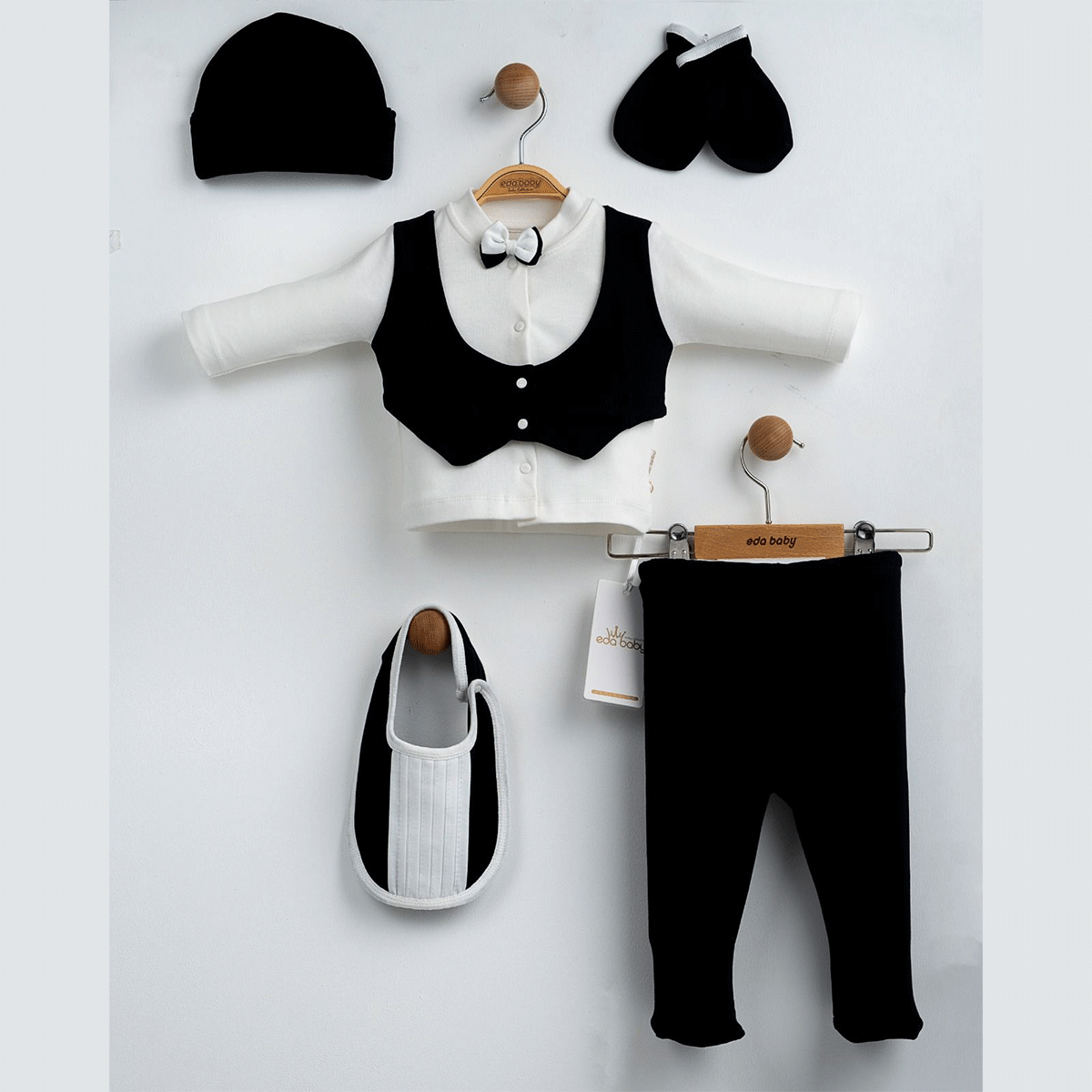 SMOKİN ERKEK BEBEK 5 Lİ SET 0-3 AY