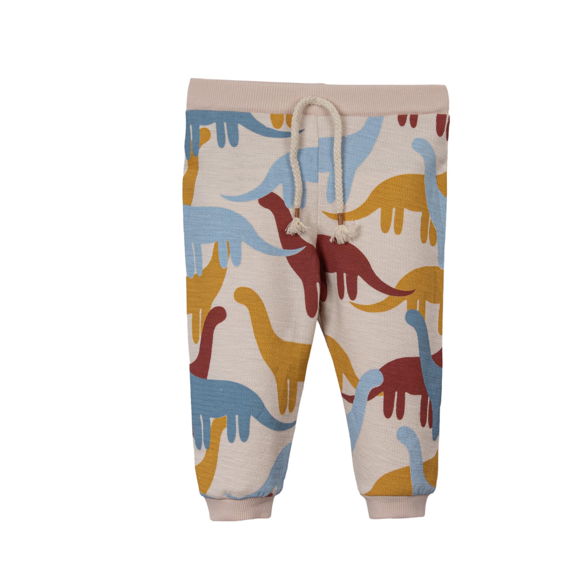 Süper Dino Figürlü Erkek Bebek Bodyli Takım