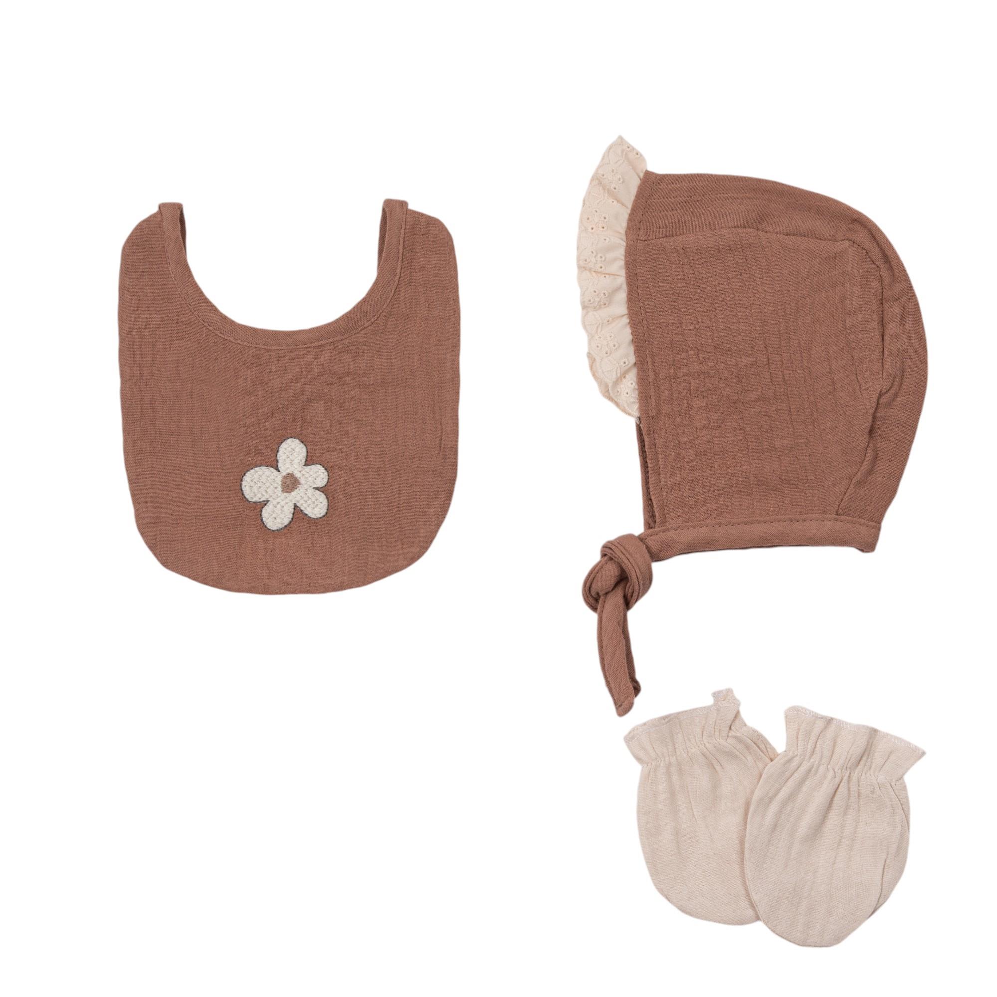 Süzene Çiçek Kız Bebek Hastane Çıkışı Beşli Set