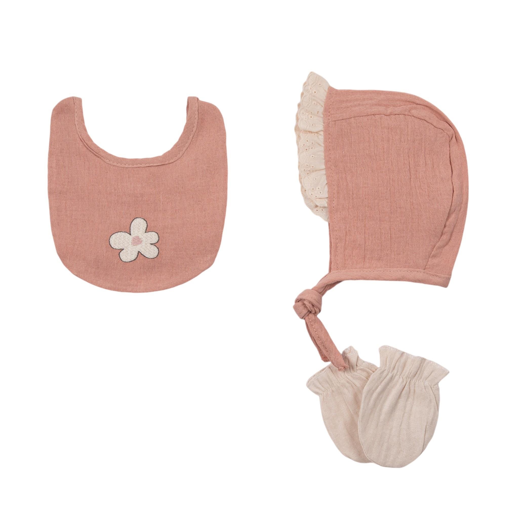 Süzene Çiçek Kız Bebek Hastane Çıkışı Beşli Set