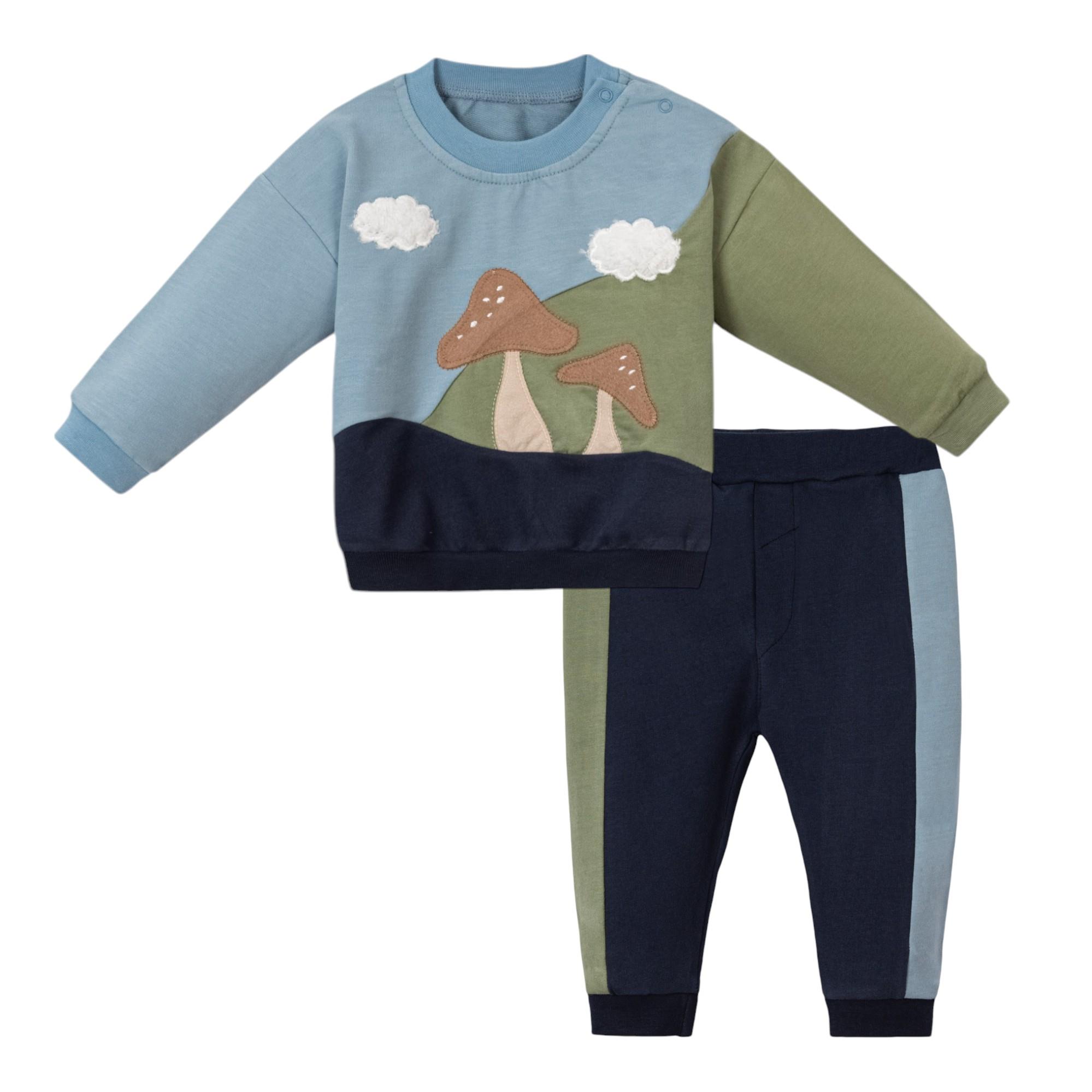 Tai Mantar Temalı Erkek Bebek İkili Takım